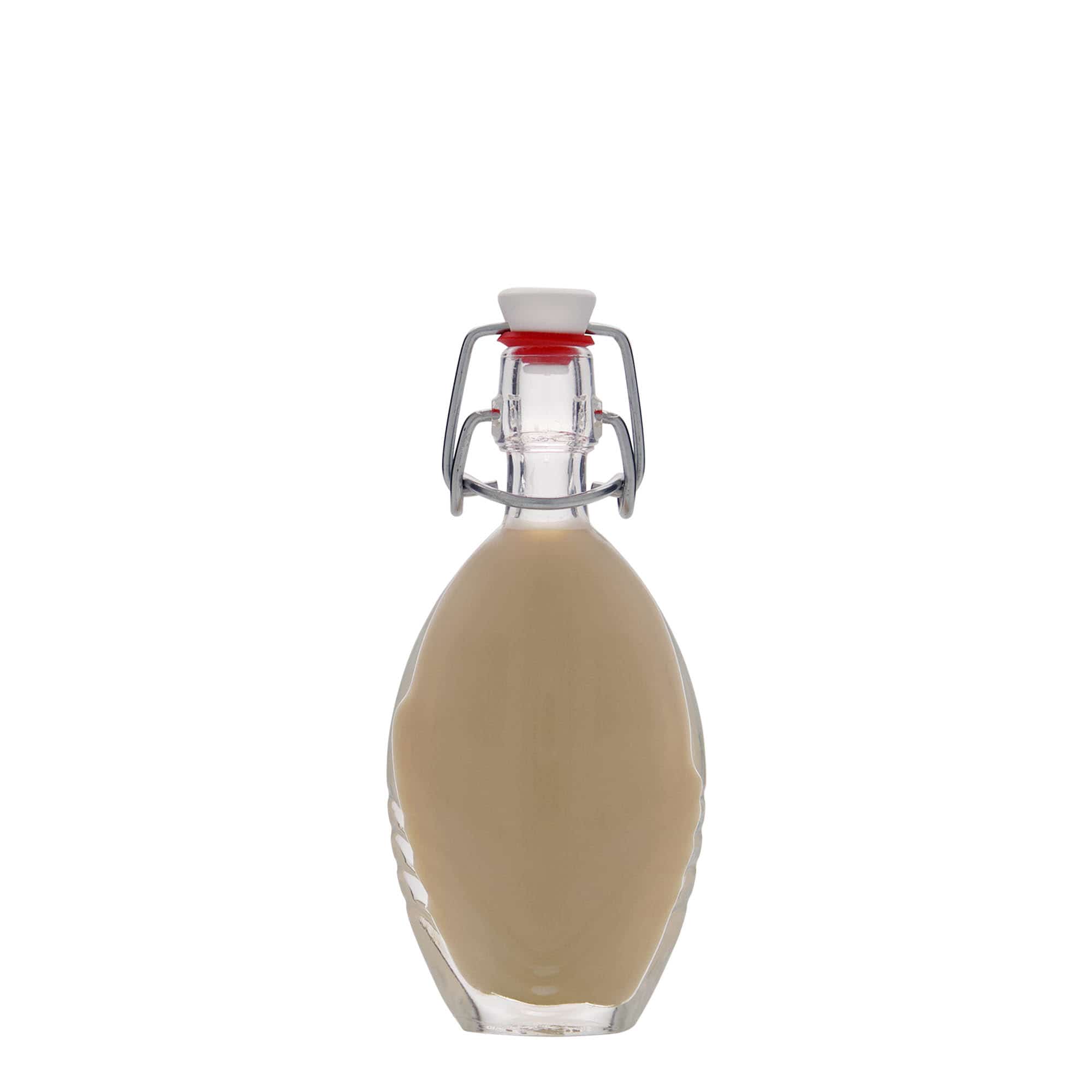 40 ml glasflaske »Florence«, oval, åbning: klemme lukning
