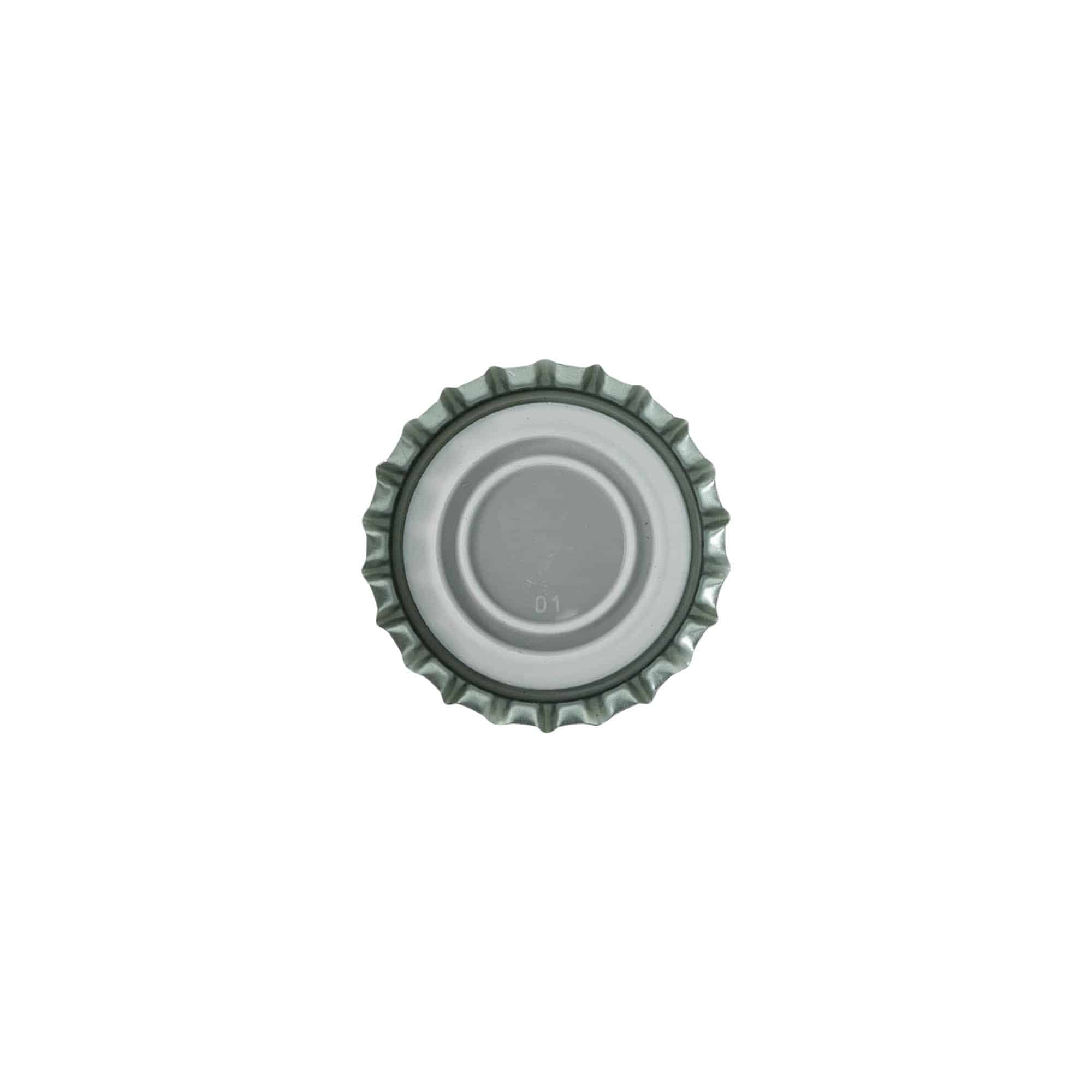 Kronekapsel 29 mm, metal, sort