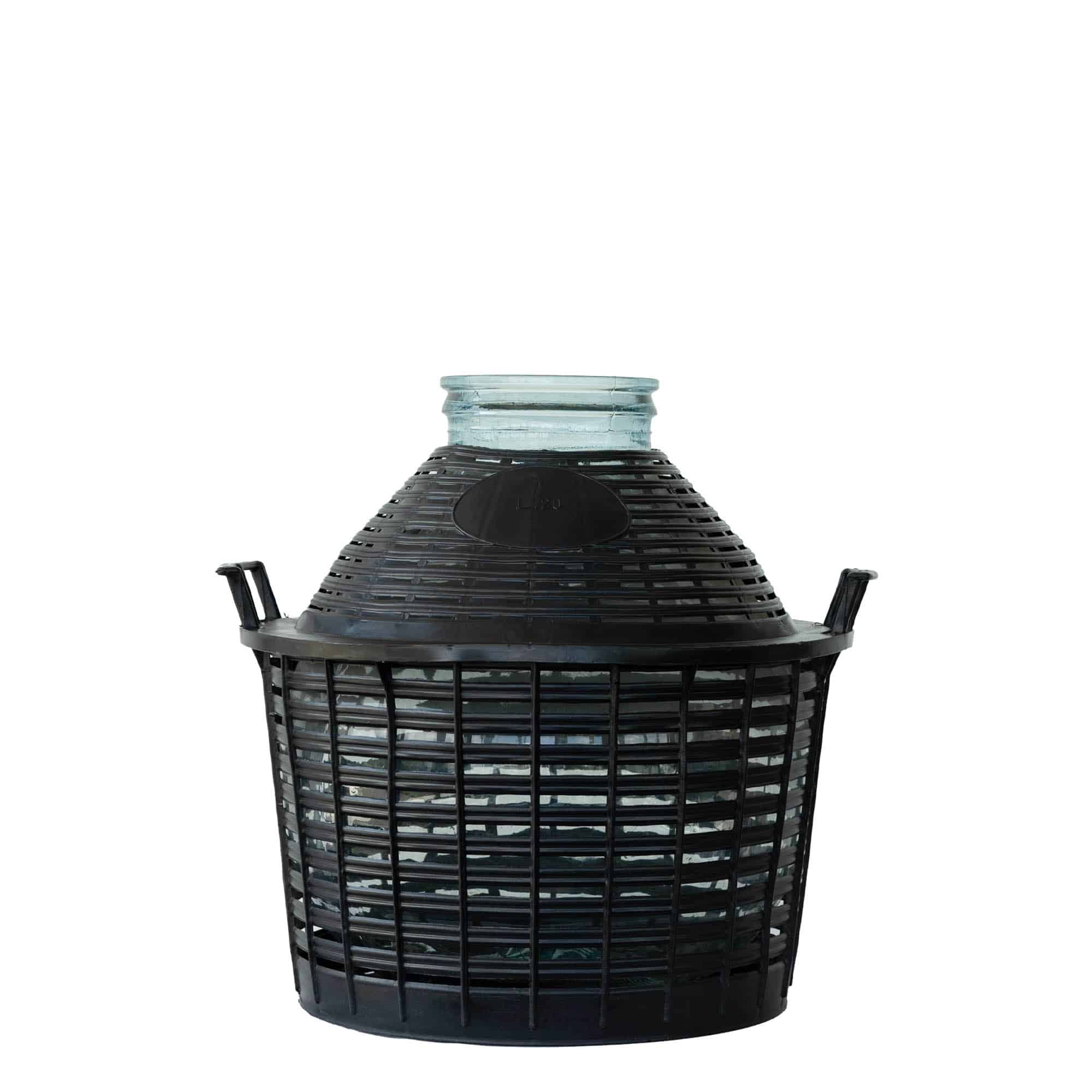 20 l ballonflaske, bredhalset, glas, åbning: Skruelåg 20 l ballonflaske, bredhalset, glas, åbning: Skruelåg