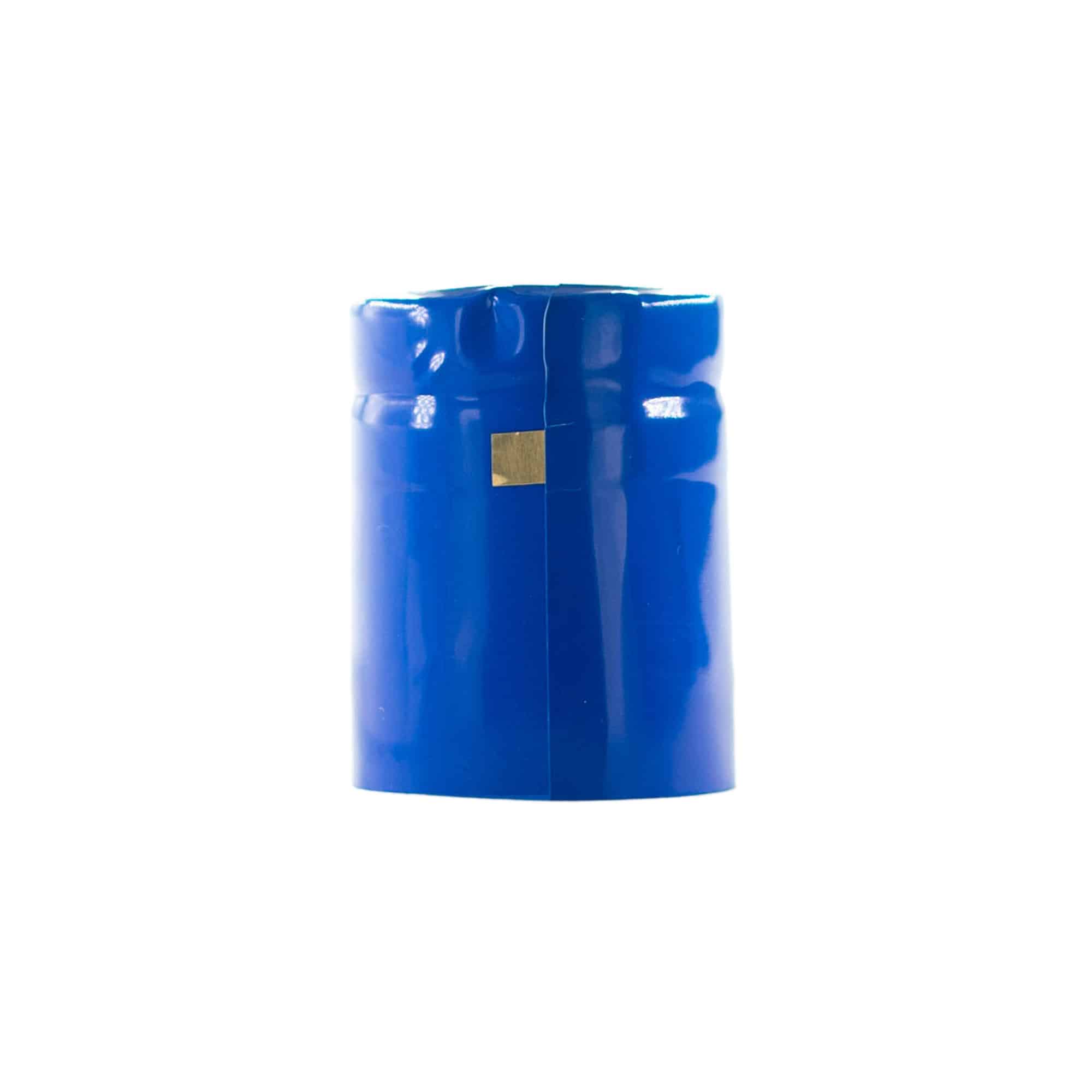 Krympekapsel 32x41, PVC-plast, blå Krympekapsel 32x41, PVC-plast, blå