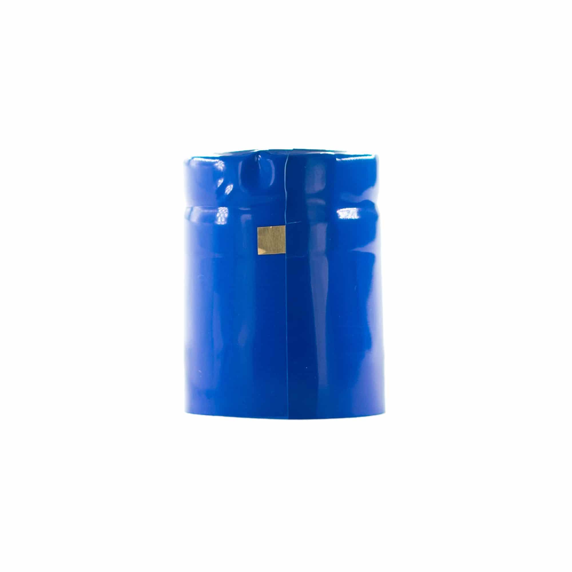 Skrumpekapsel 32x41, PVC-plast, blå