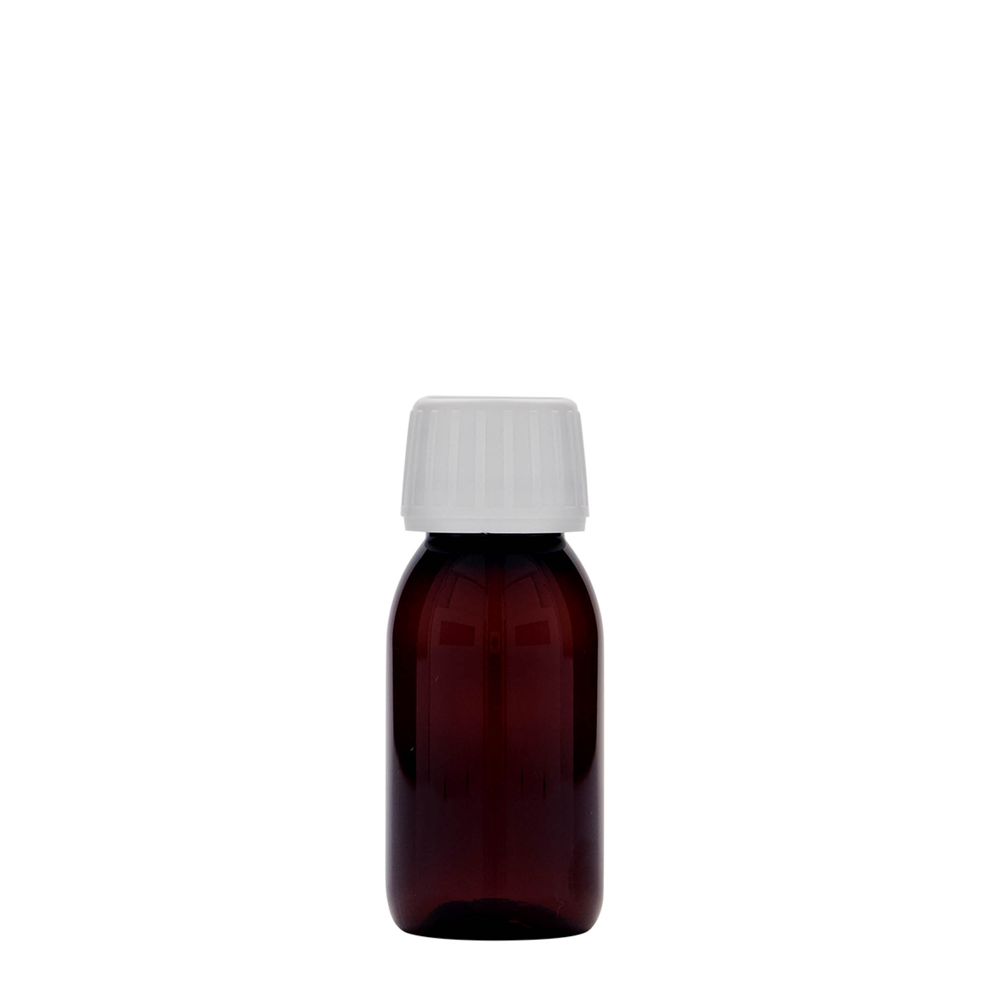 60 ml PET-medicinflaske, brun, plastik, åbning: PP 28 60 ml PET-medicinflaske, brun, plastik, åbning: PP 28