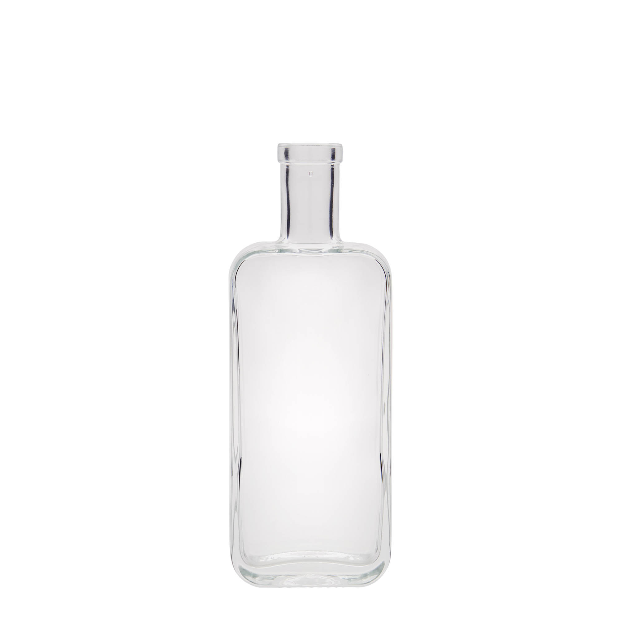 200 ml glasflaske 'Nice', rektangulær, åbning: kork