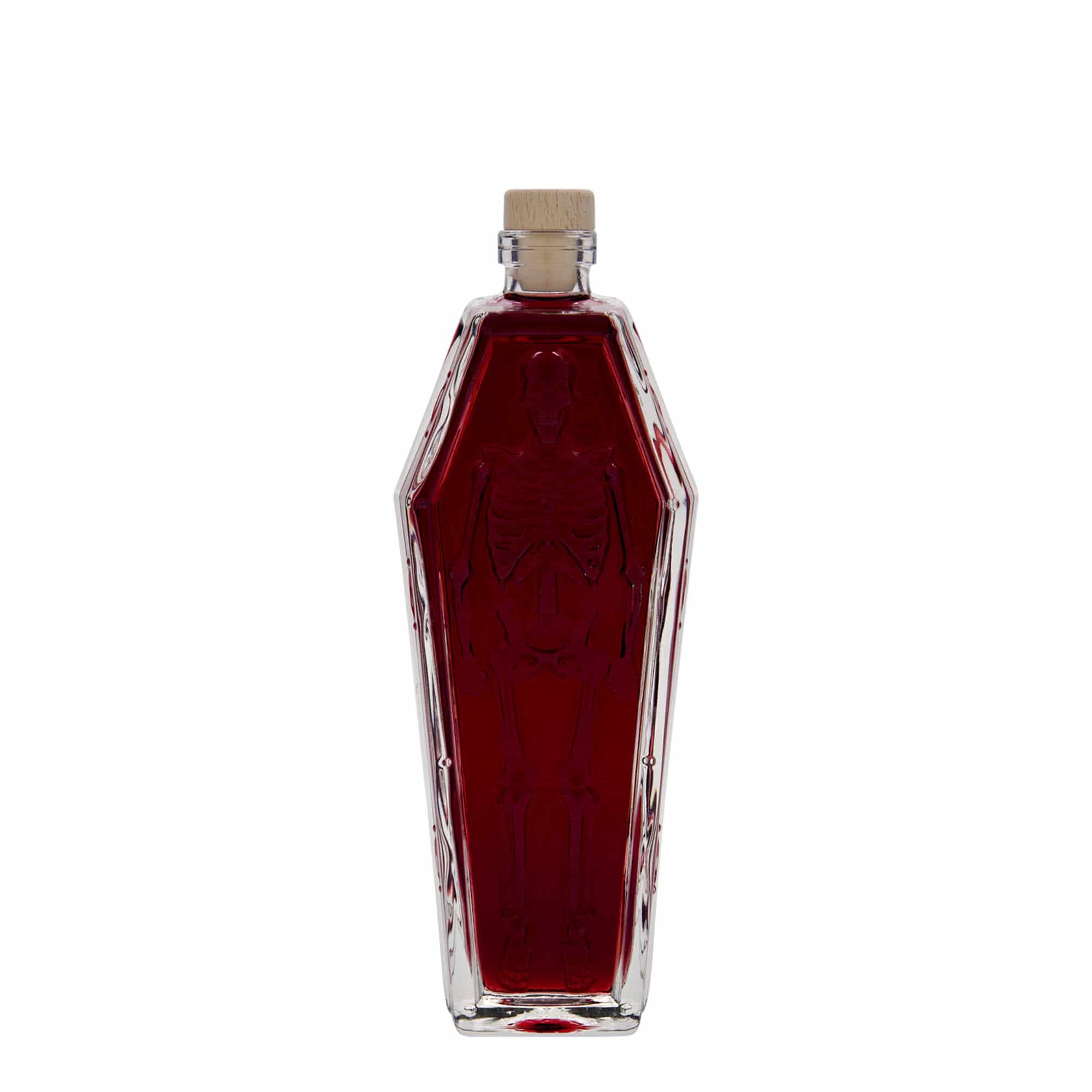 200 ml glasflaske 'Ligkiste', åbning: Kork