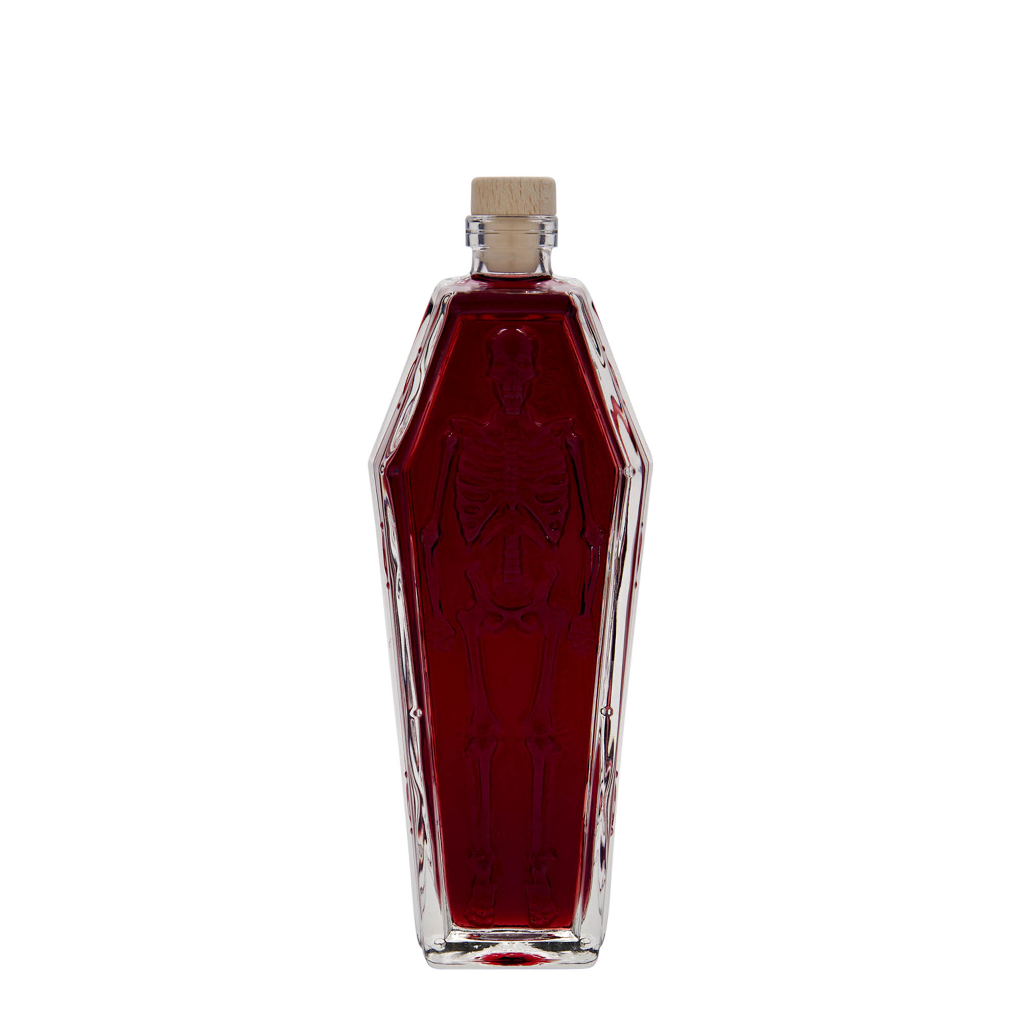 200 ml glasflaske 'Kiste', åbning: prop
