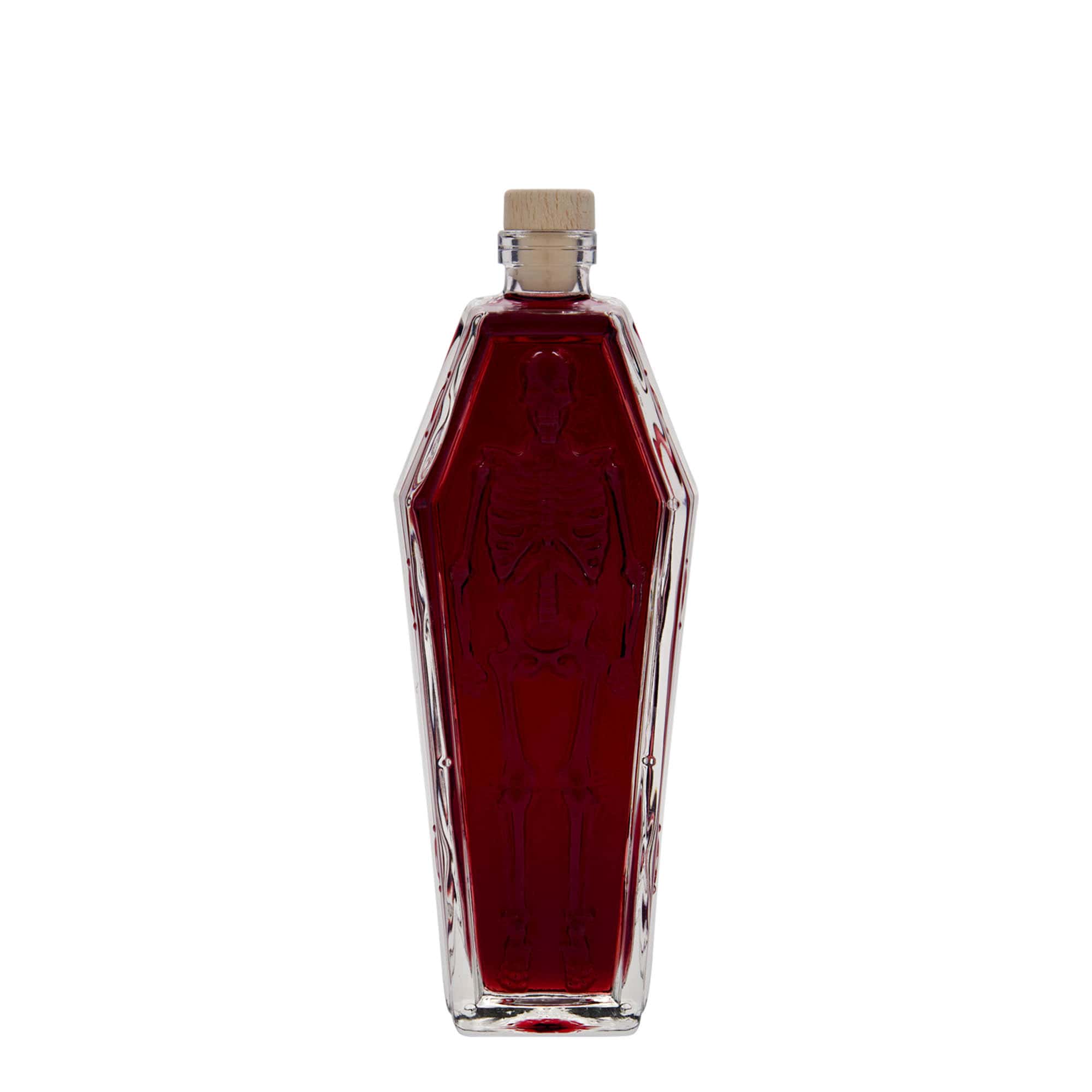 200 ml glasflaske 'Kiste', åbning: prop