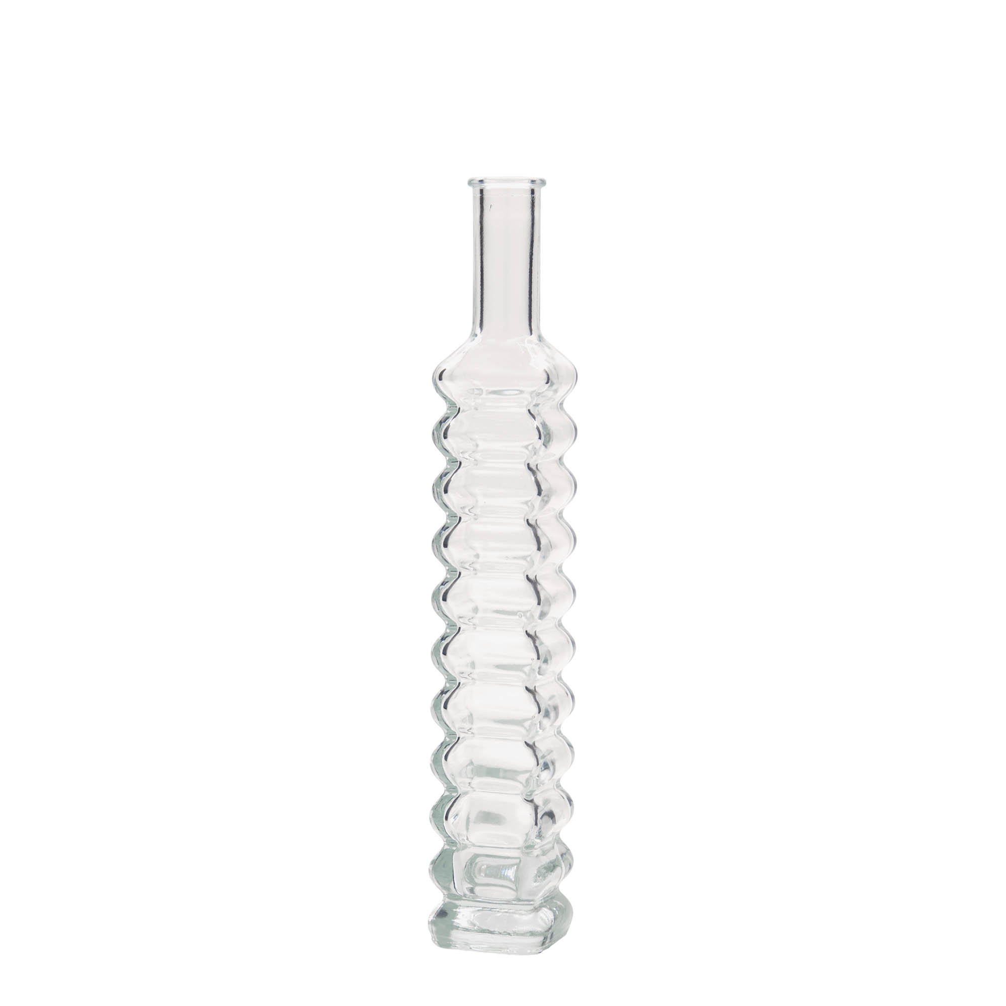 100 ml glasflaske 'Roma', firkantet, åbning: kork