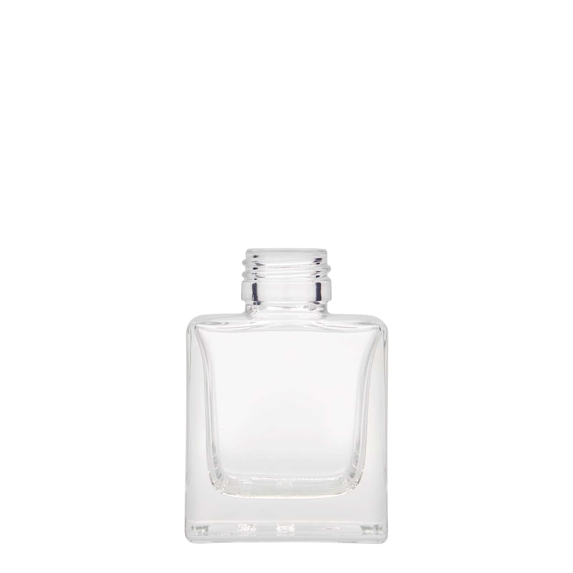 100 ml glasflaske 'Cube', kvadratisk, åbning: PP 28 100 ml glasflaske 'Cube', kvadratisk, åbning: PP 28