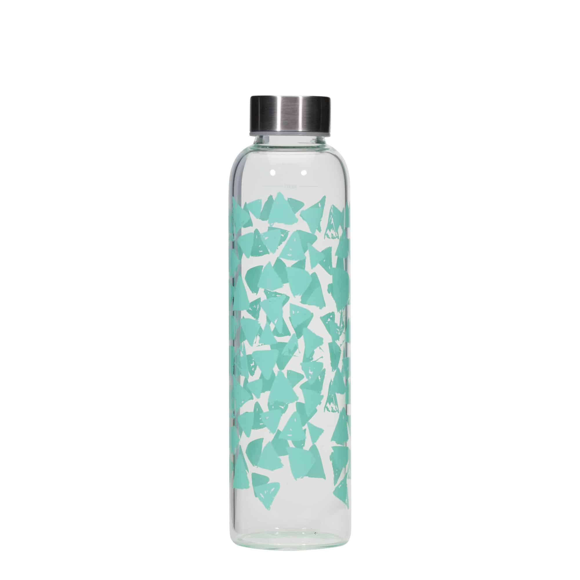 500 ml drikkeflaske 'Perseus', motiv: Turkise trekanter, åbning: Skruelåg 500 ml drikkeflaske 'Perseus', motiv: Turkise trekanter, åbning: Skruelåg