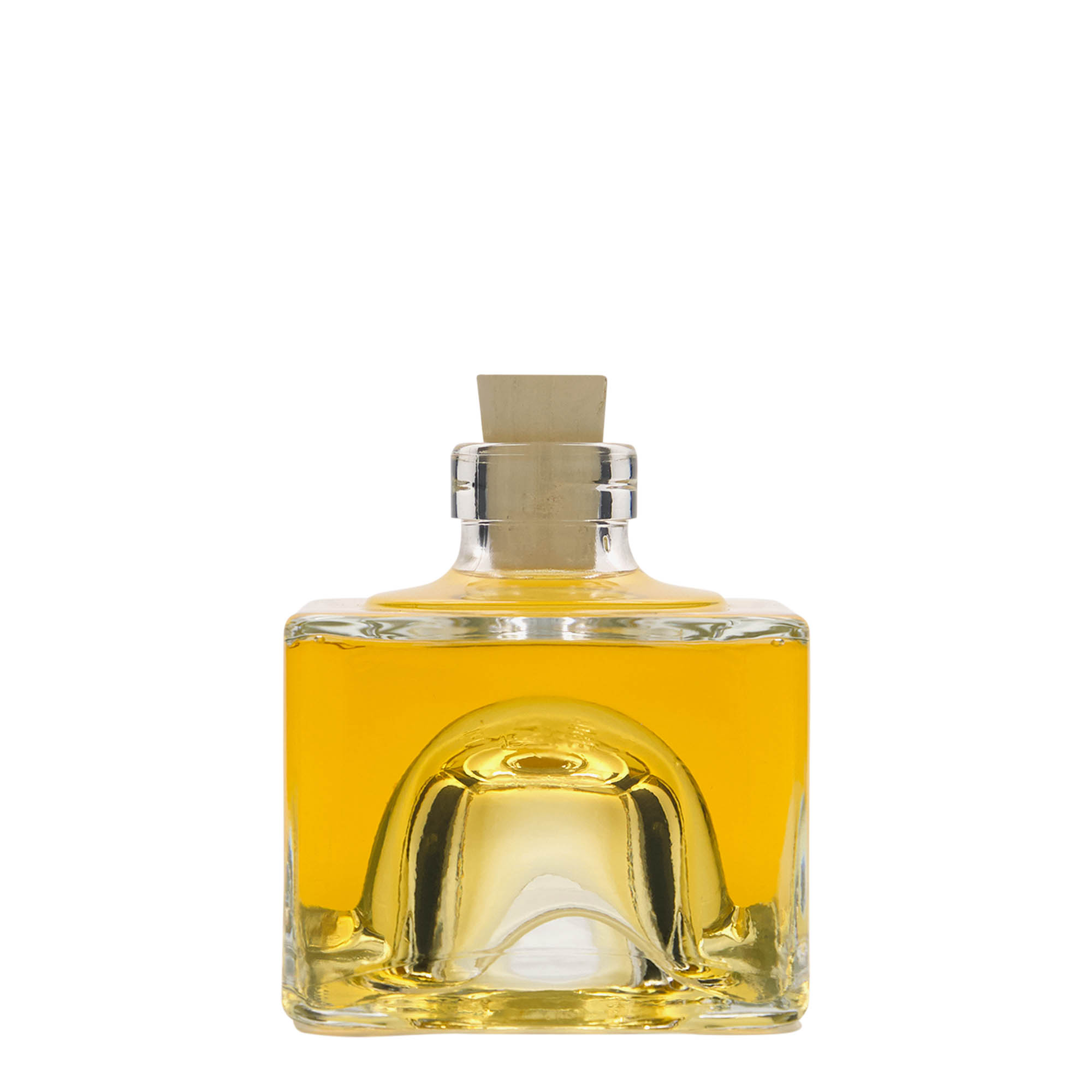 200 ml glasflaske 'Cocolores', firkantet, åbning: kork