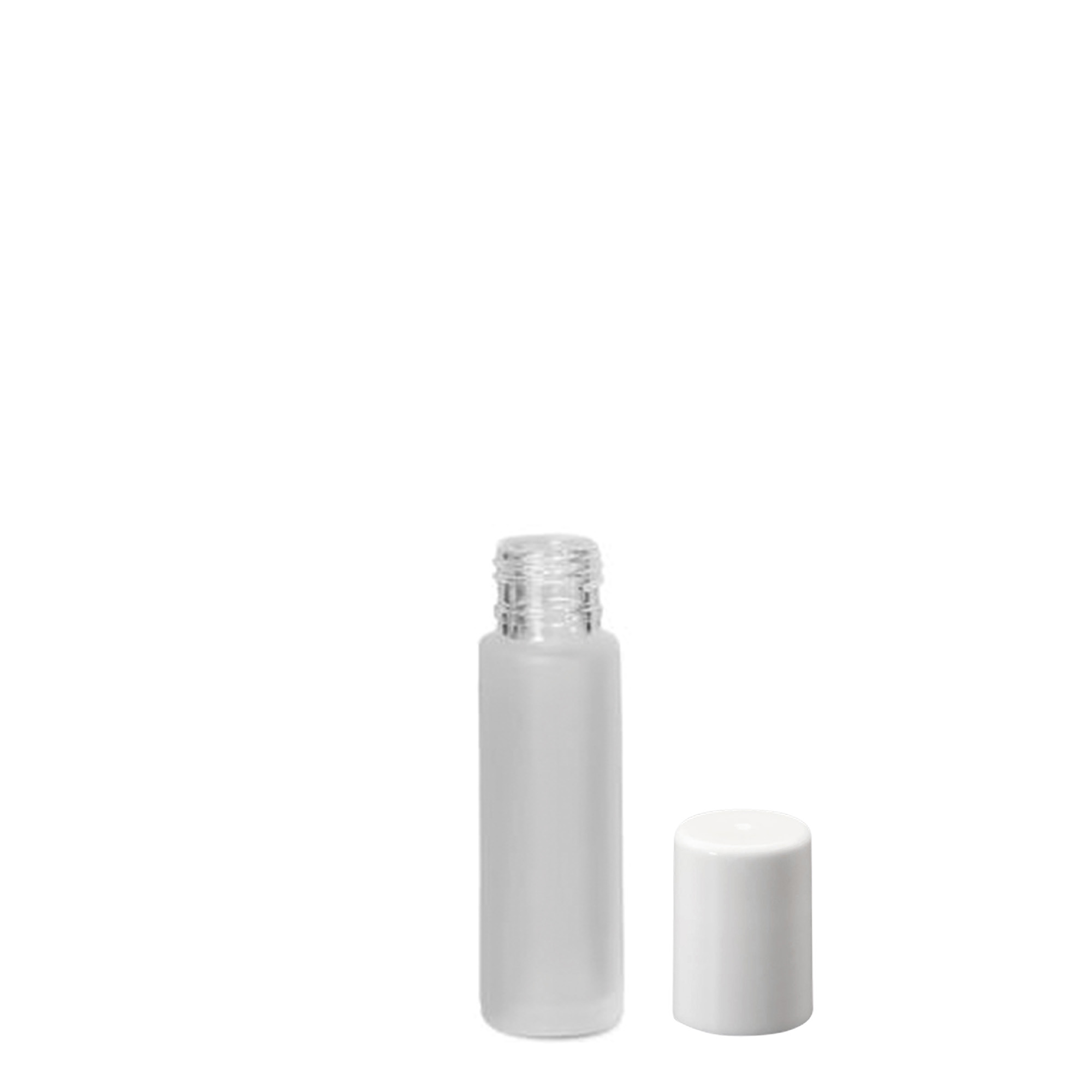 10 ml roll-on-flaske, glas, frostet, åbning: skruehætte