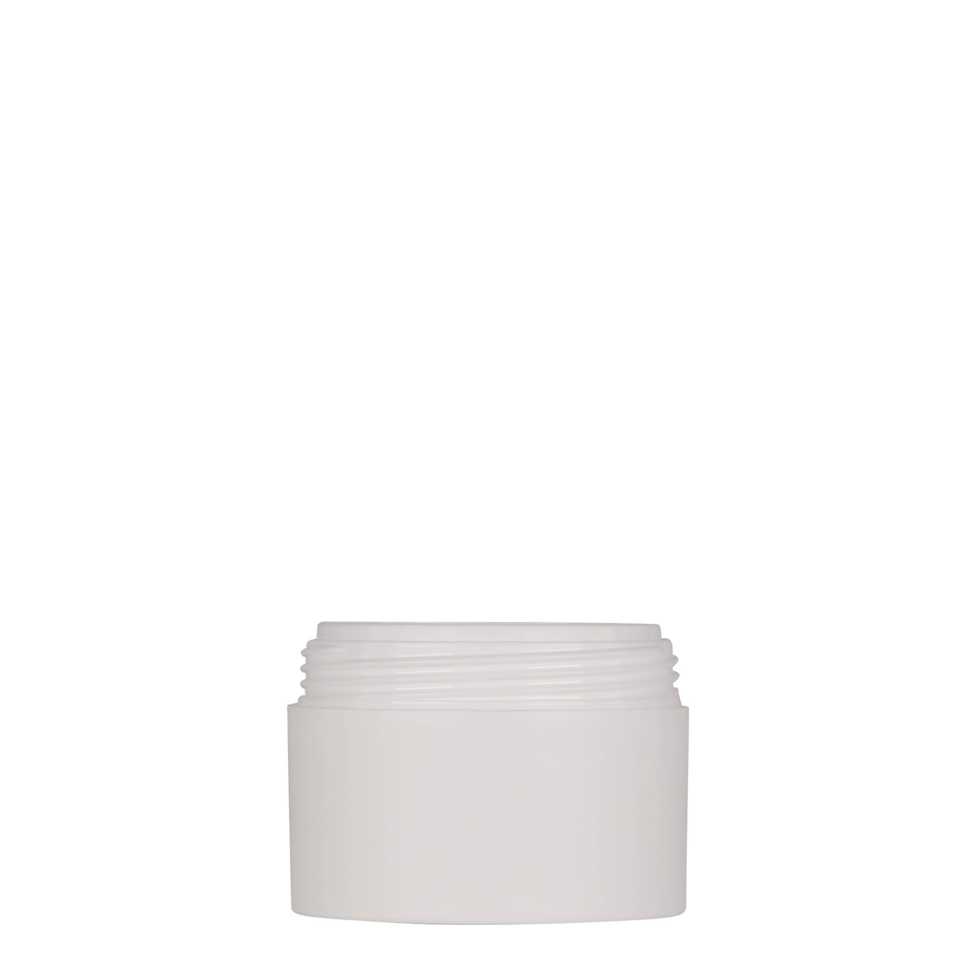 50 ml plastikdåse 'Antonella', PP, hvid, åbning: skruelåg 50 ml plastikdåse 'Antonella', PP, hvid, åbning: skruelåg