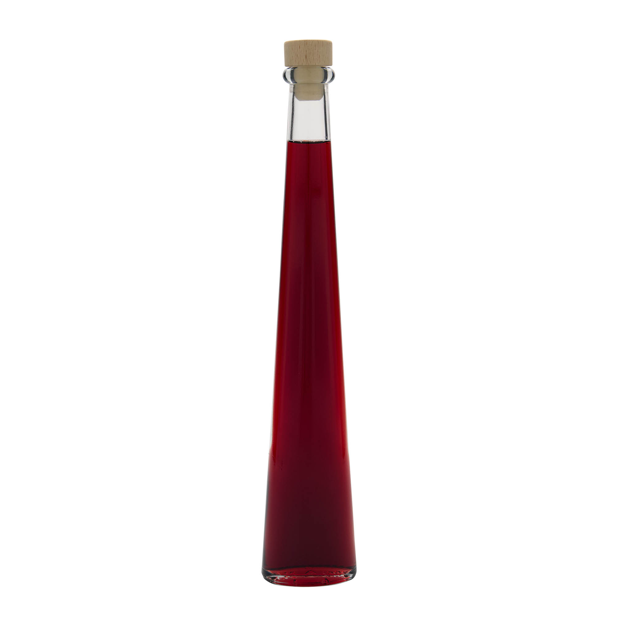 200 ml glasflaske 'Dama Ovale', oval, åbning: kork