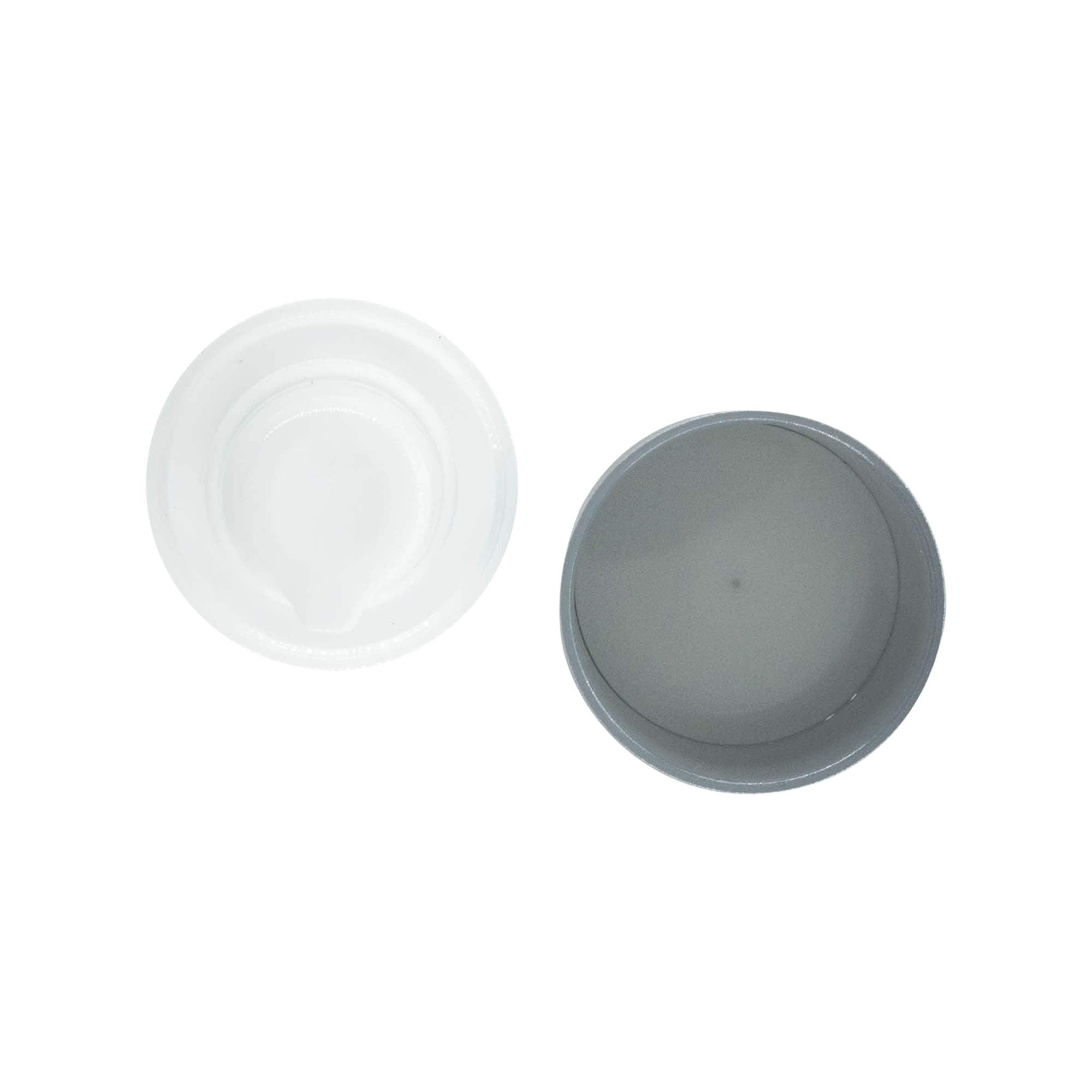 Airless dispenser pumpehoved 'Micro', PP-plast, sølv