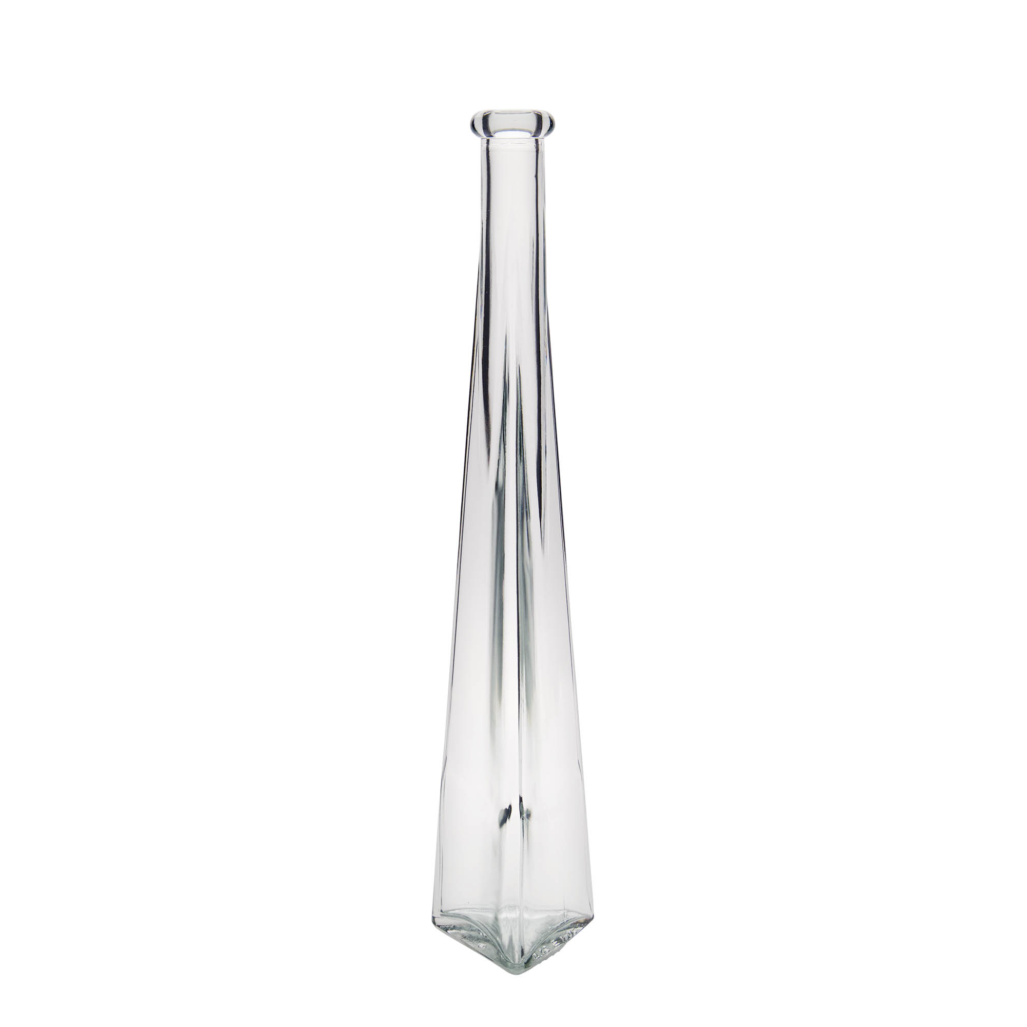 200 ml glasflaske 'Dama Triangolore', trekantet, åbning: prop