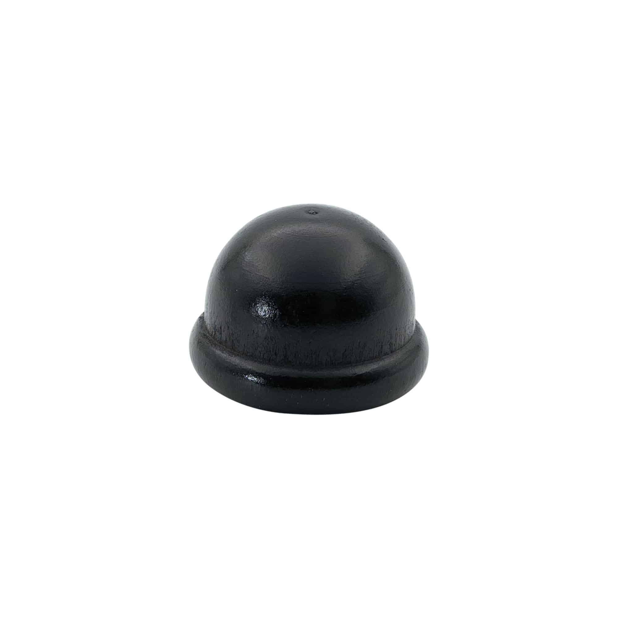 Grebprop 19 mm "Melon", træ/PE, sort, til munding: kork