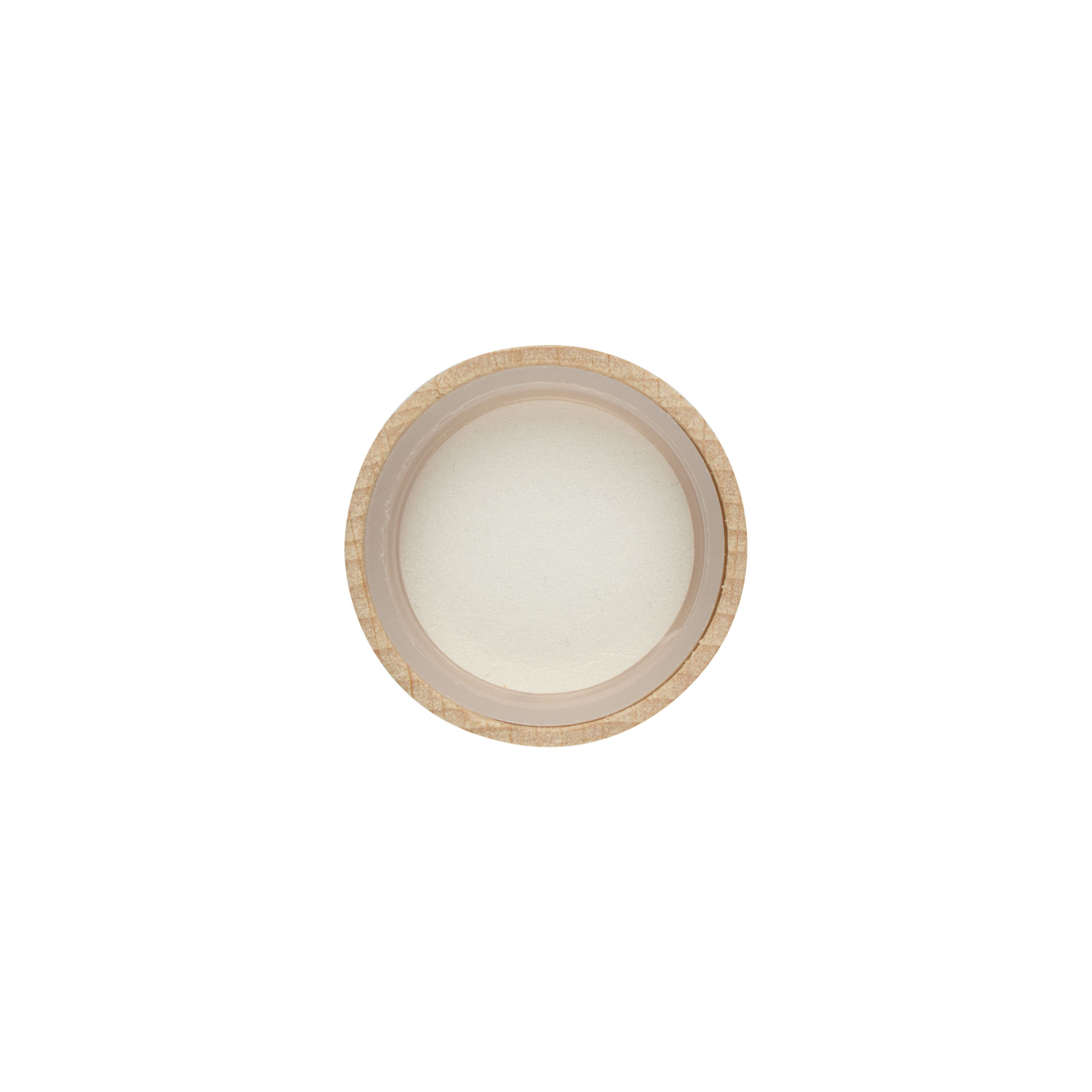 Skruelåg, træ, beige, til munding: GPI 28/400