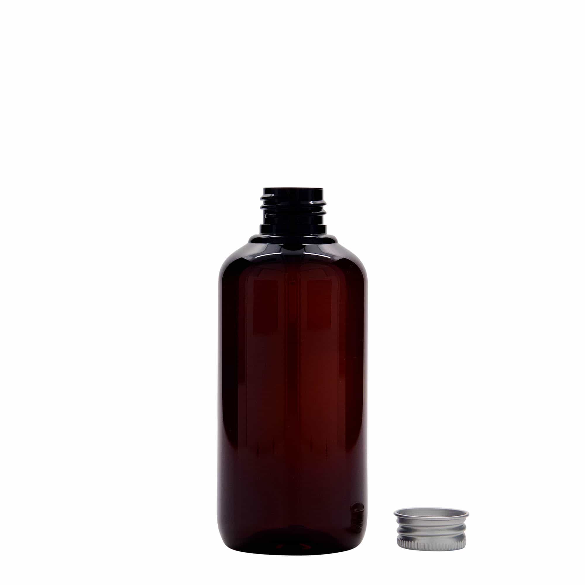 200 ml genbrugsplastflaske 'Victor's Best', PCR, brun, åbning: 24/410