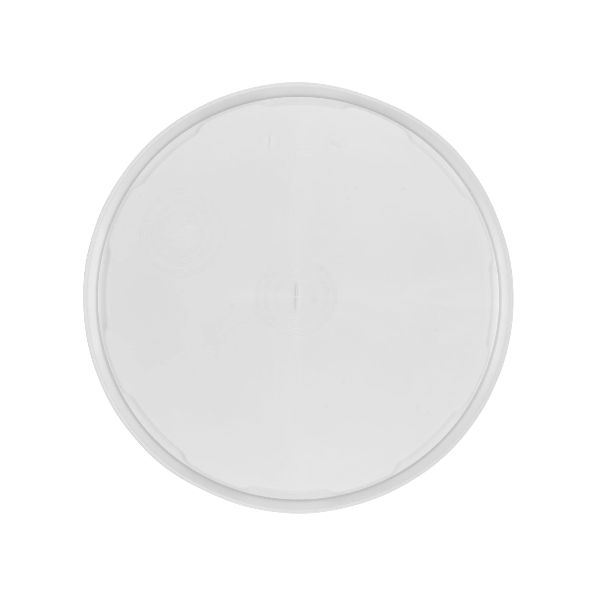 Låg til 12,5 l spande, PP-plast, hvid