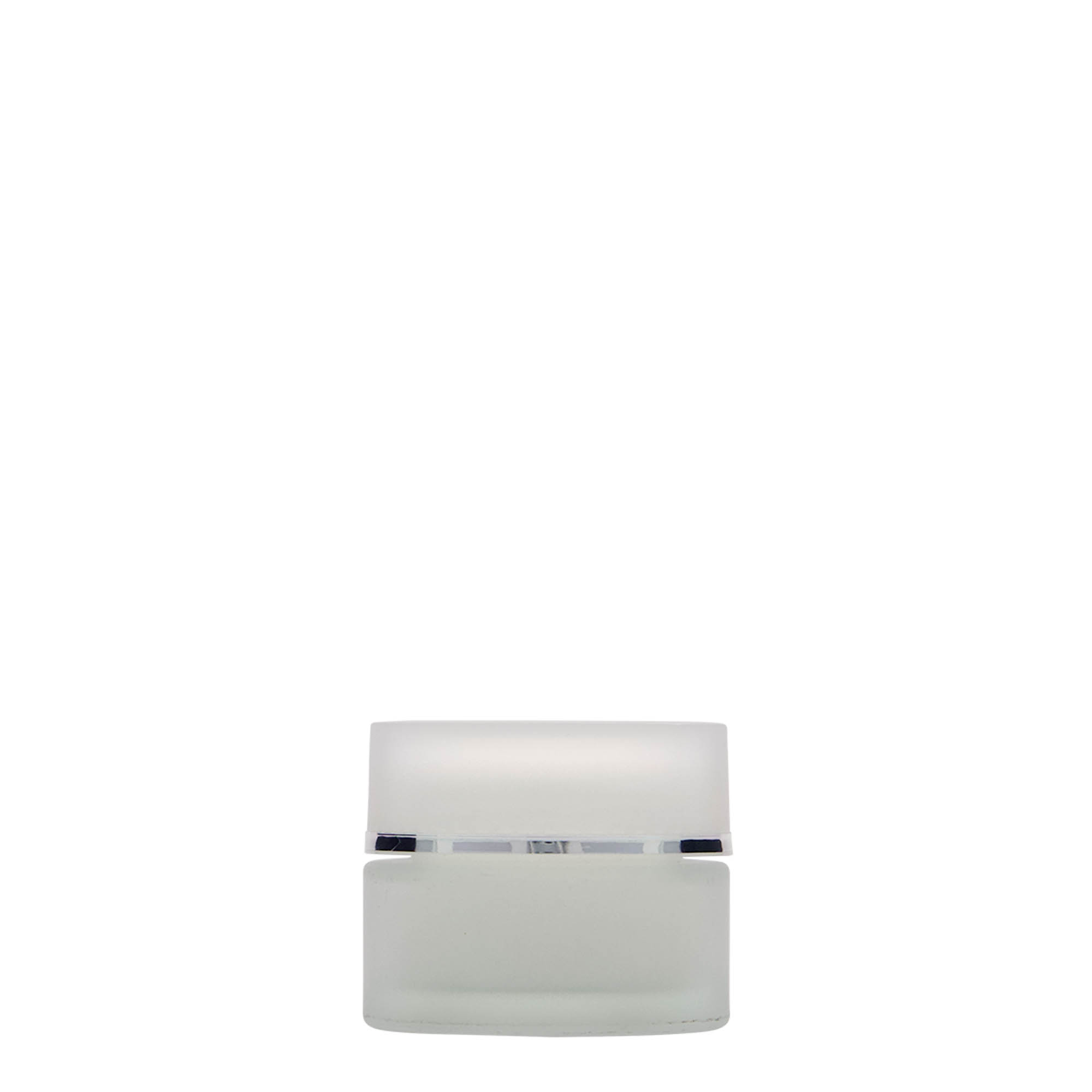 15 ml krukke 'Platin Edition', glas, frostet, åbning: skruelåg 15 ml krukke 'Platin Edition', glas, frostet, åbning: skruelåg