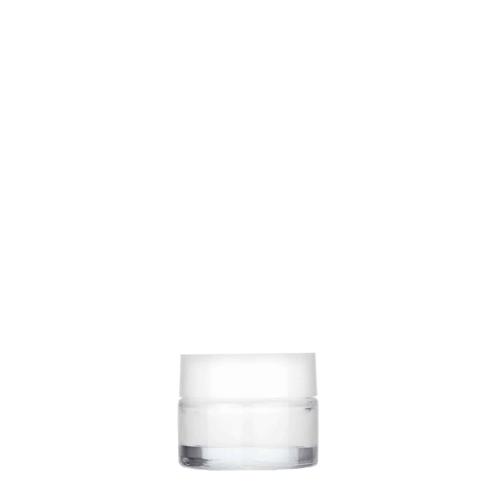 5 ml krukke 'Beauty', glas, åbning: skruelåg