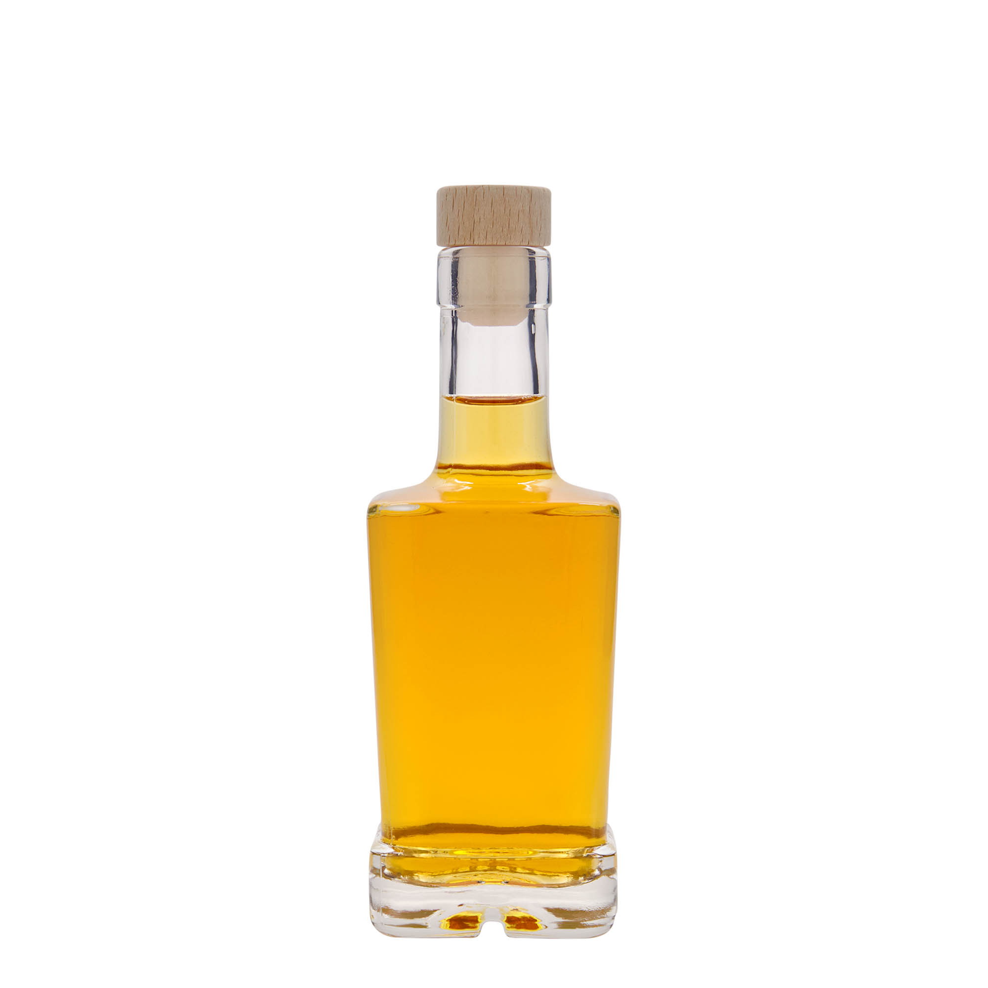 250 ml glasflaske 'Rene', firkantet, åbning: kork 250 ml glasflaske 'Rene', firkantet, åbning: kork