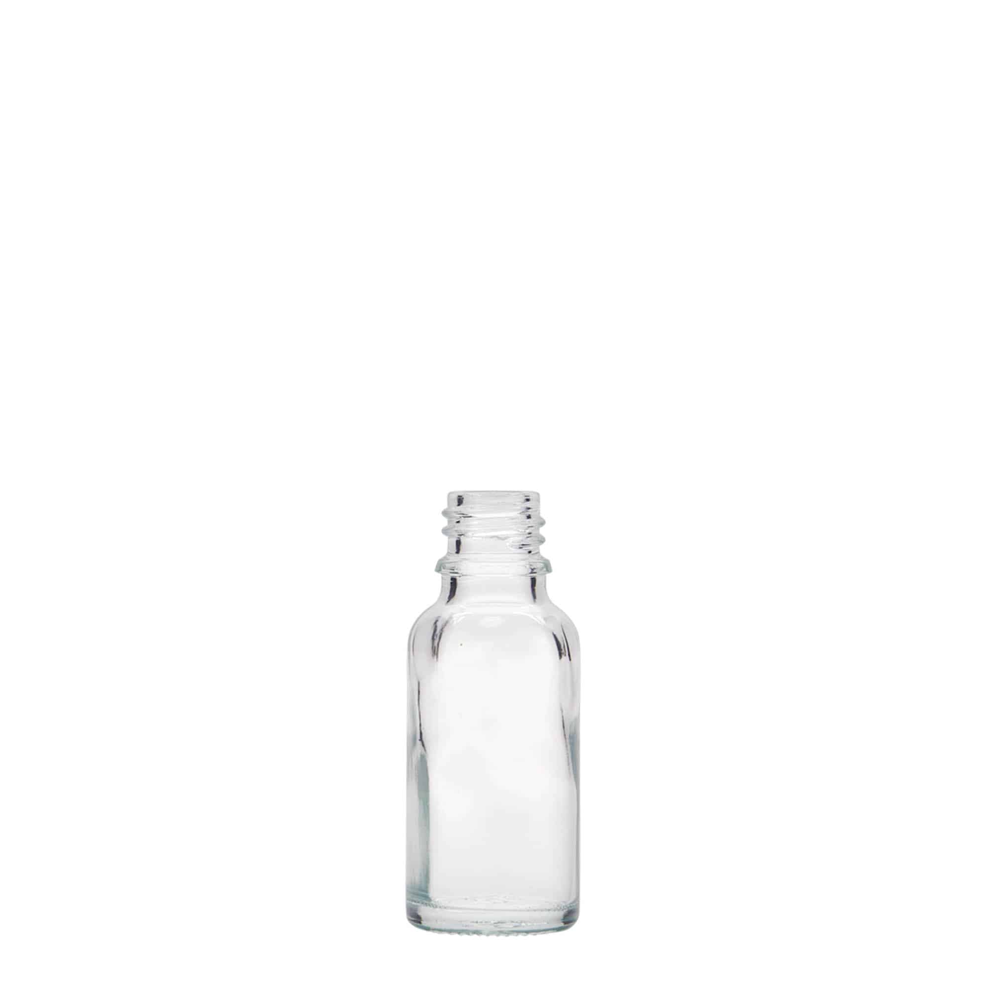 20 ml medicinflaske, glas, åbning: DIN 18