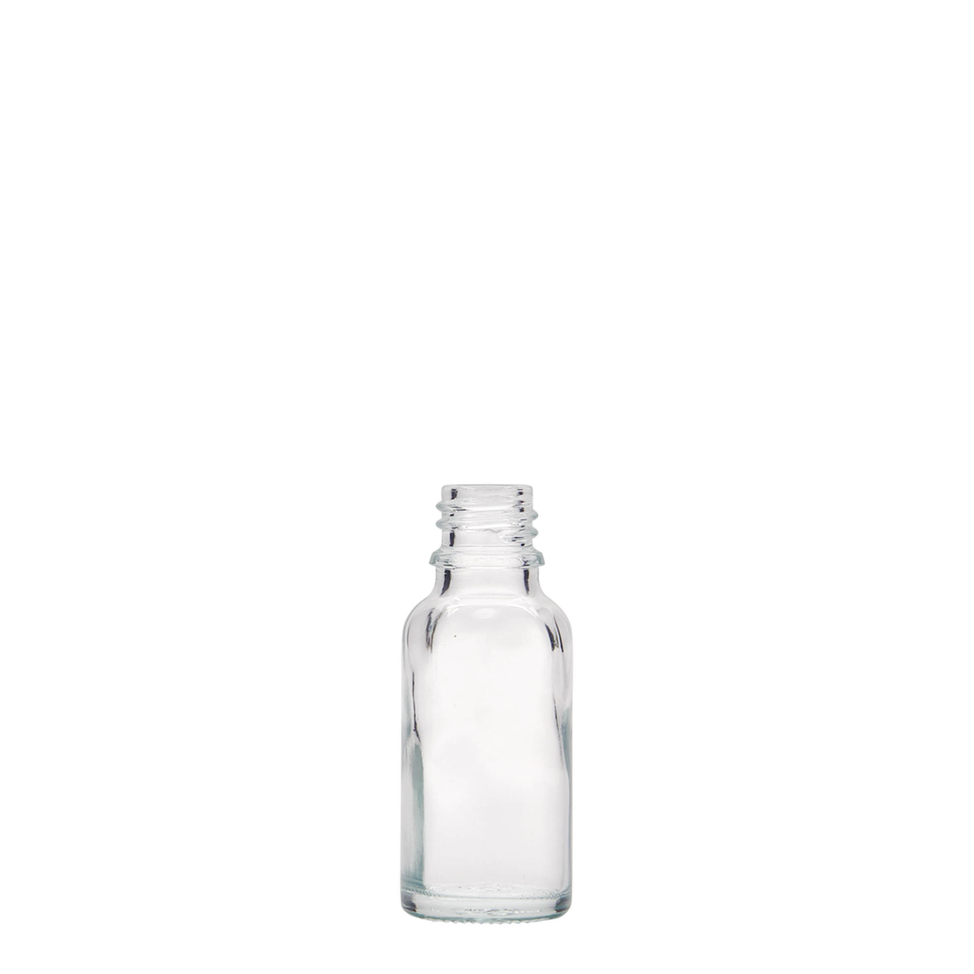 20 ml medicinflaske, glas, åbning: DIN 18 20 ml medicinflaske, glas, åbning: DIN 18