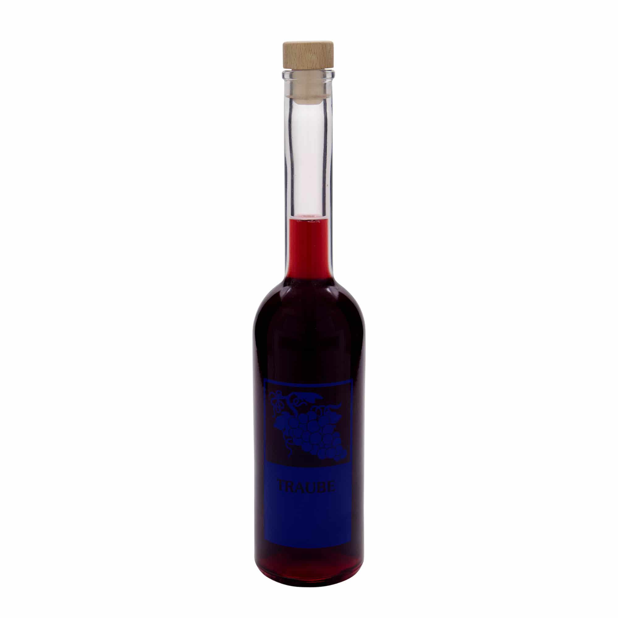 500 ml glasflaske 'Opera', motiv: Drue, åbning: Kork