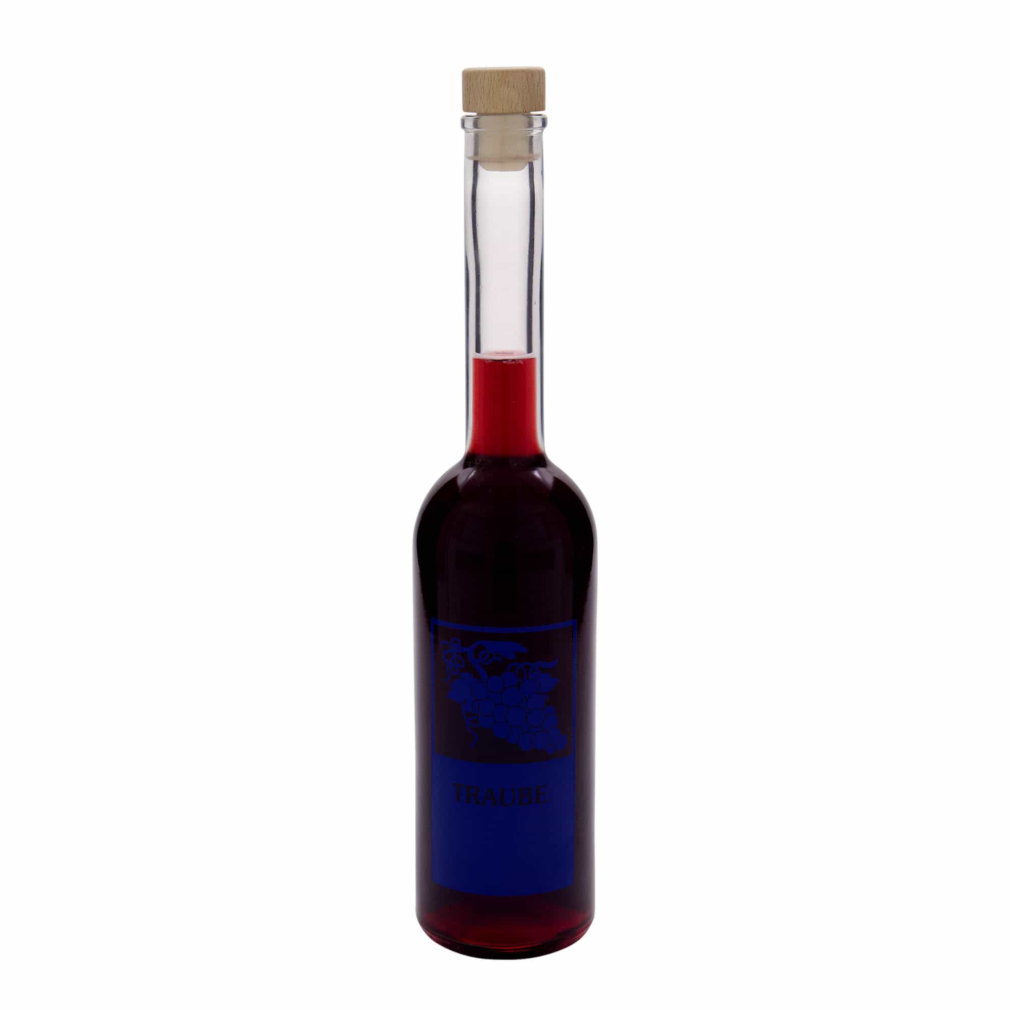 500 ml glasflaske 'Opera', motiv: drue, åbning: kork