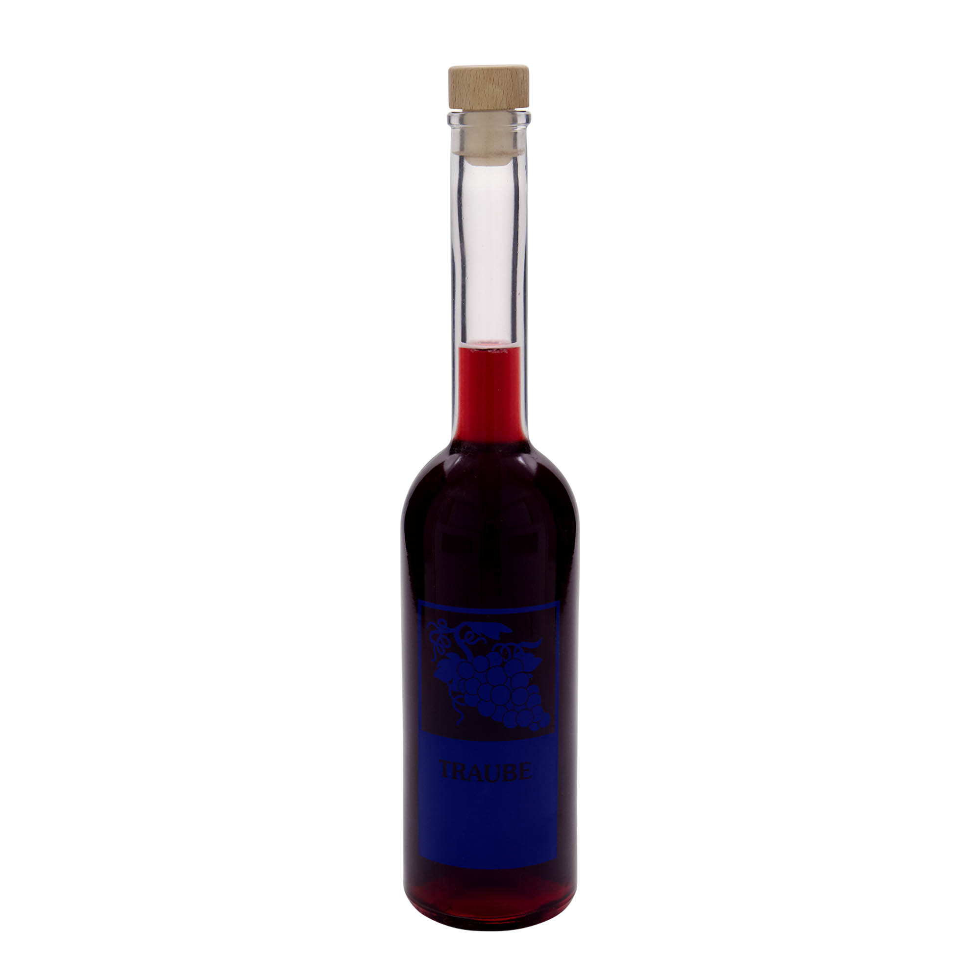 500 ml glasflaske 'Opera', motiv: drue, åbning: kork 500 ml glasflaske 'Opera', motiv: drue, åbning: kork