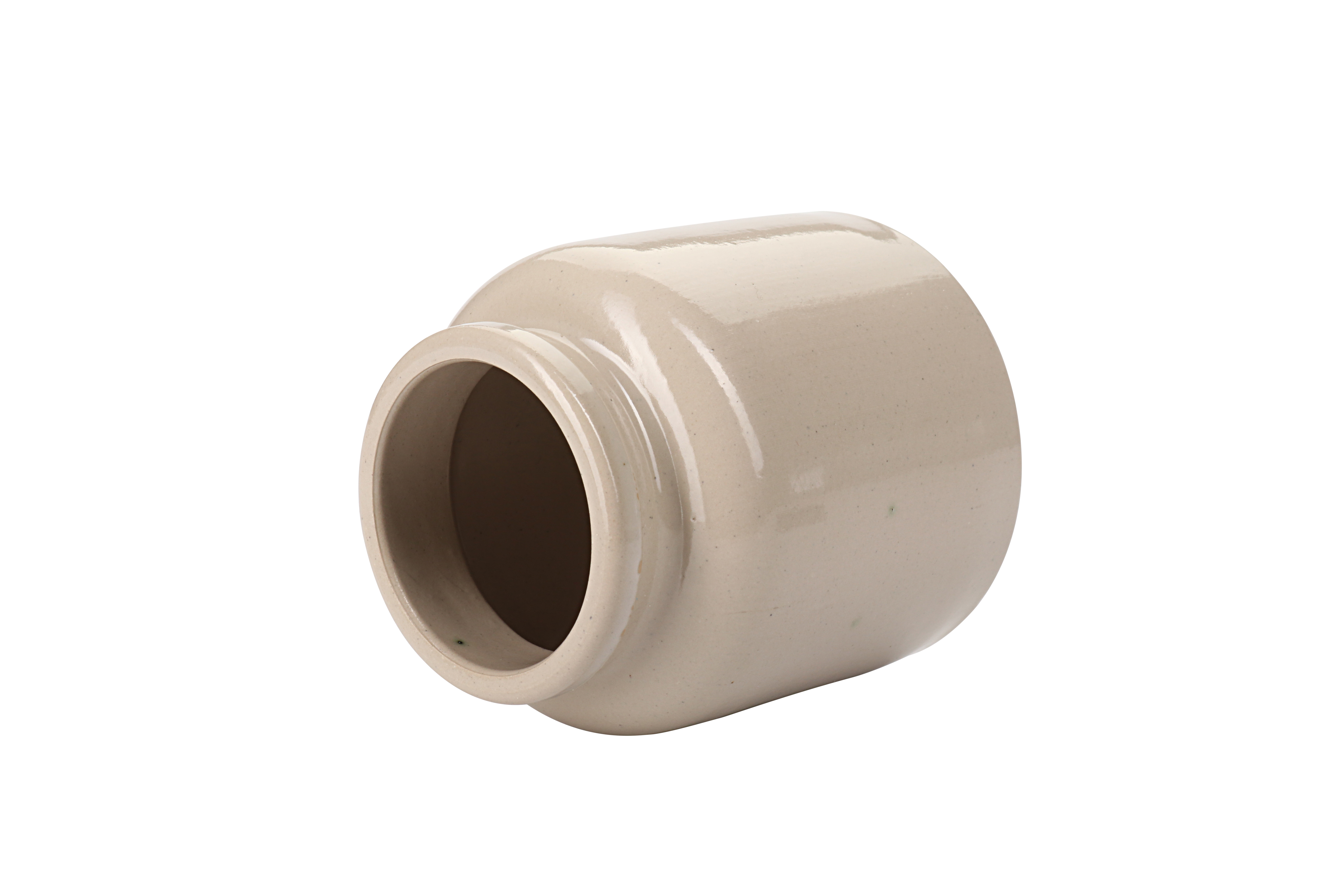 270 ml stentøjskrukke, keramik, beige, åbning: pålægslåg 270 ml stentøjskrukke, keramik, beige, åbning: pålægslåg