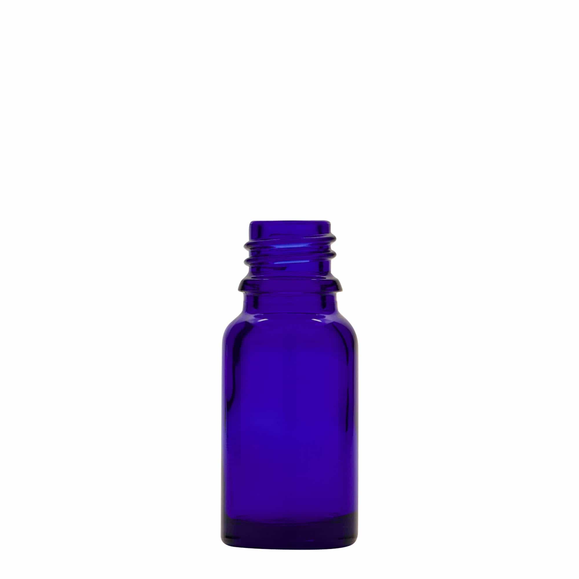 10 ml pipetteflaske medicin, glas, kongeblå-rød, åbning: DIN 18