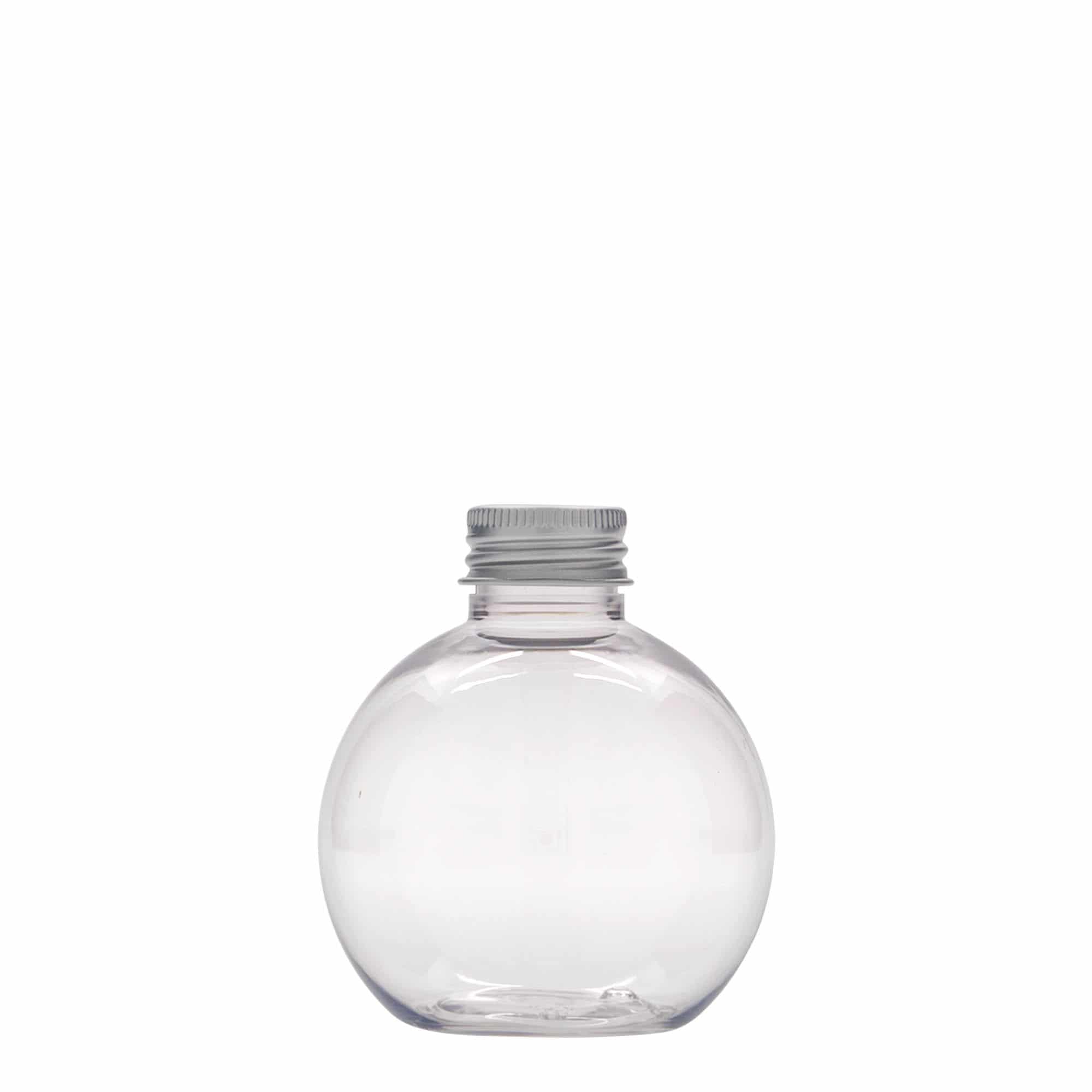 150 ml PET-flaske 'Perry', rund, plast, åbning: GPI 24/410 150 ml PET-flaske 'Perry', rund, plast, åbning: GPI 24/410