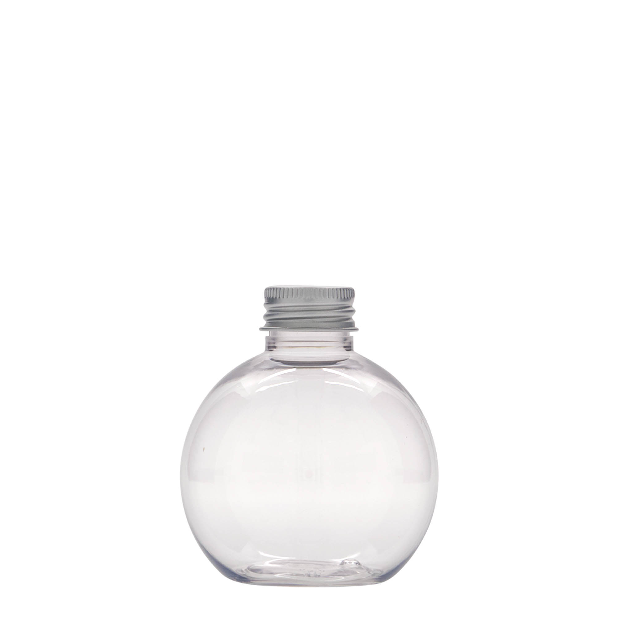 150 ml PET-flaske 'Perry', rund, plastik, åbning: 24/410 150 ml PET-flaske 'Perry', rund, plastik, åbning: 24/410