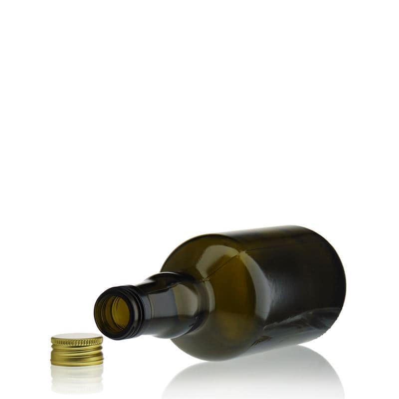 500 ml glasflaske 'Olona', antikgrøn, åbning: PP 31,5