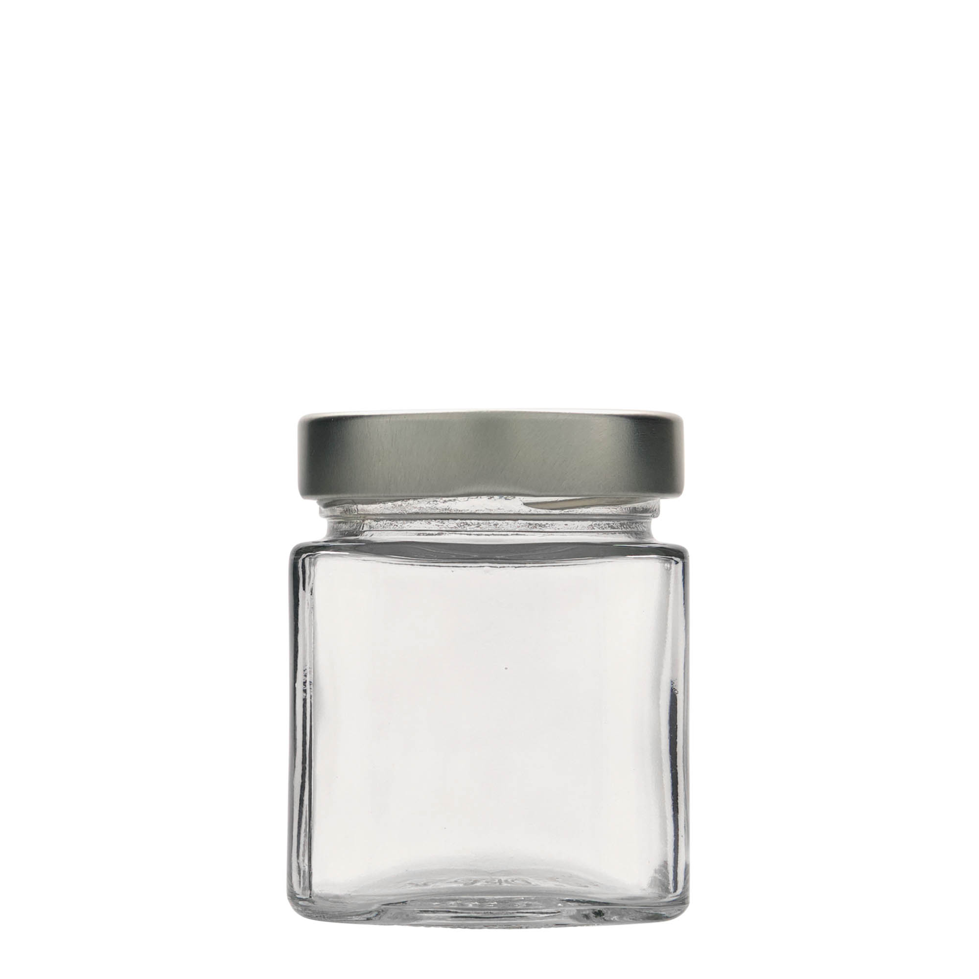 212 ml firkantet glas »Ikarus«, åbning: Deep-Twist-off (DTO 63)
