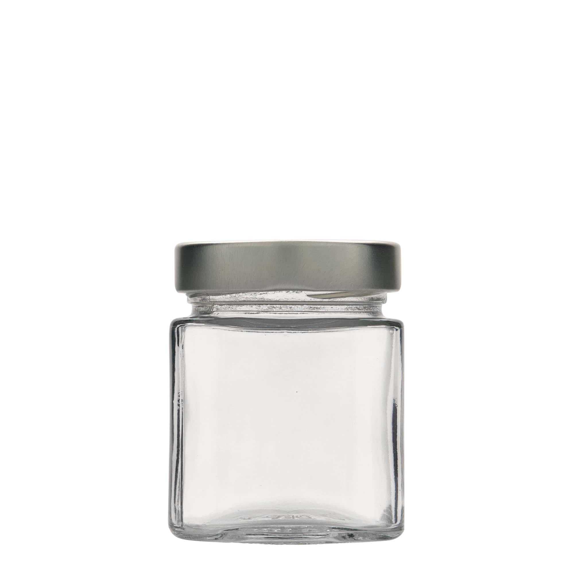 212 ml firkantet glas »Ikarus«, åbning: Deep-Twist-off (DTO 63)