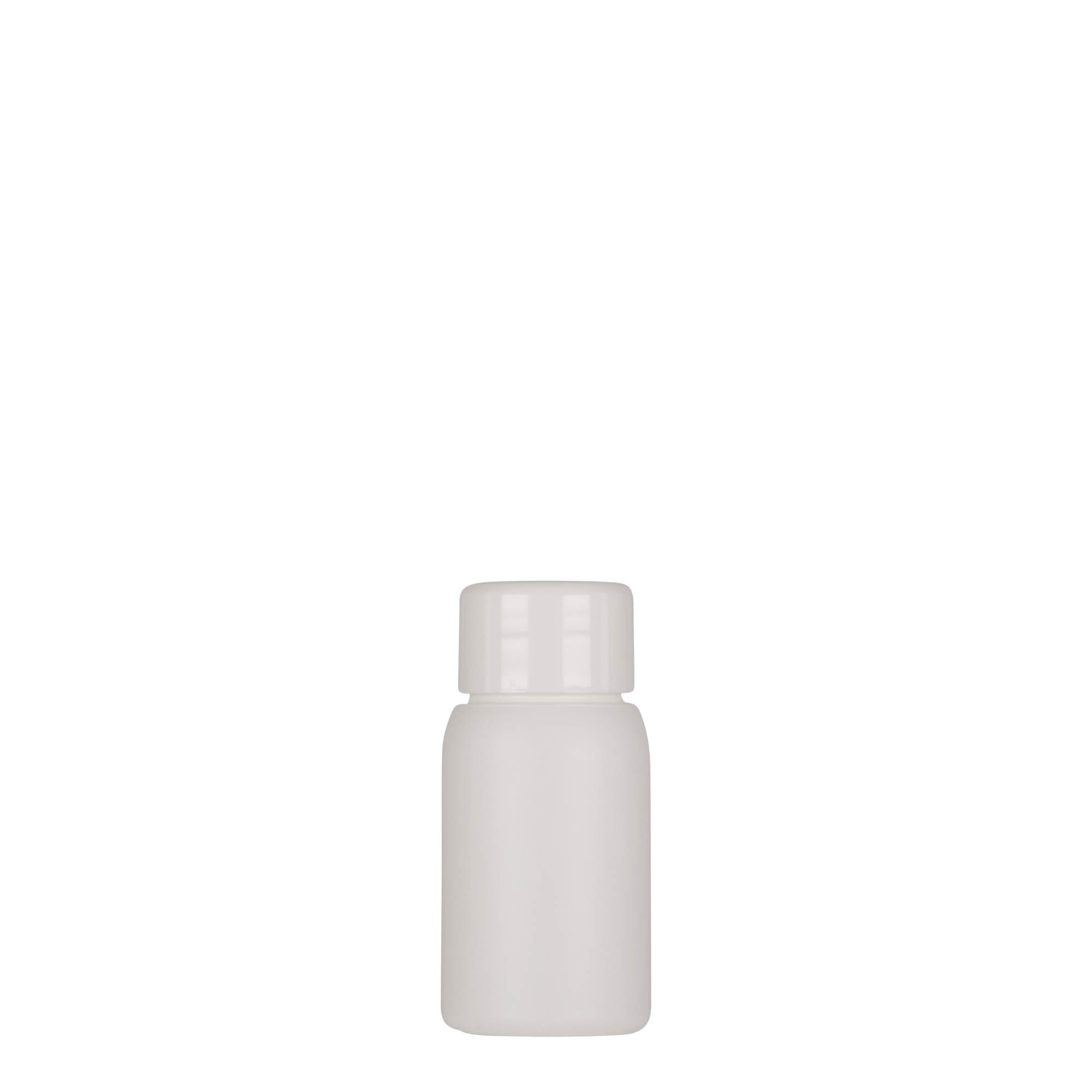 30 ml plastflaske 'Tuffy', HDPE, hvid, åbning: GPI 24/410
