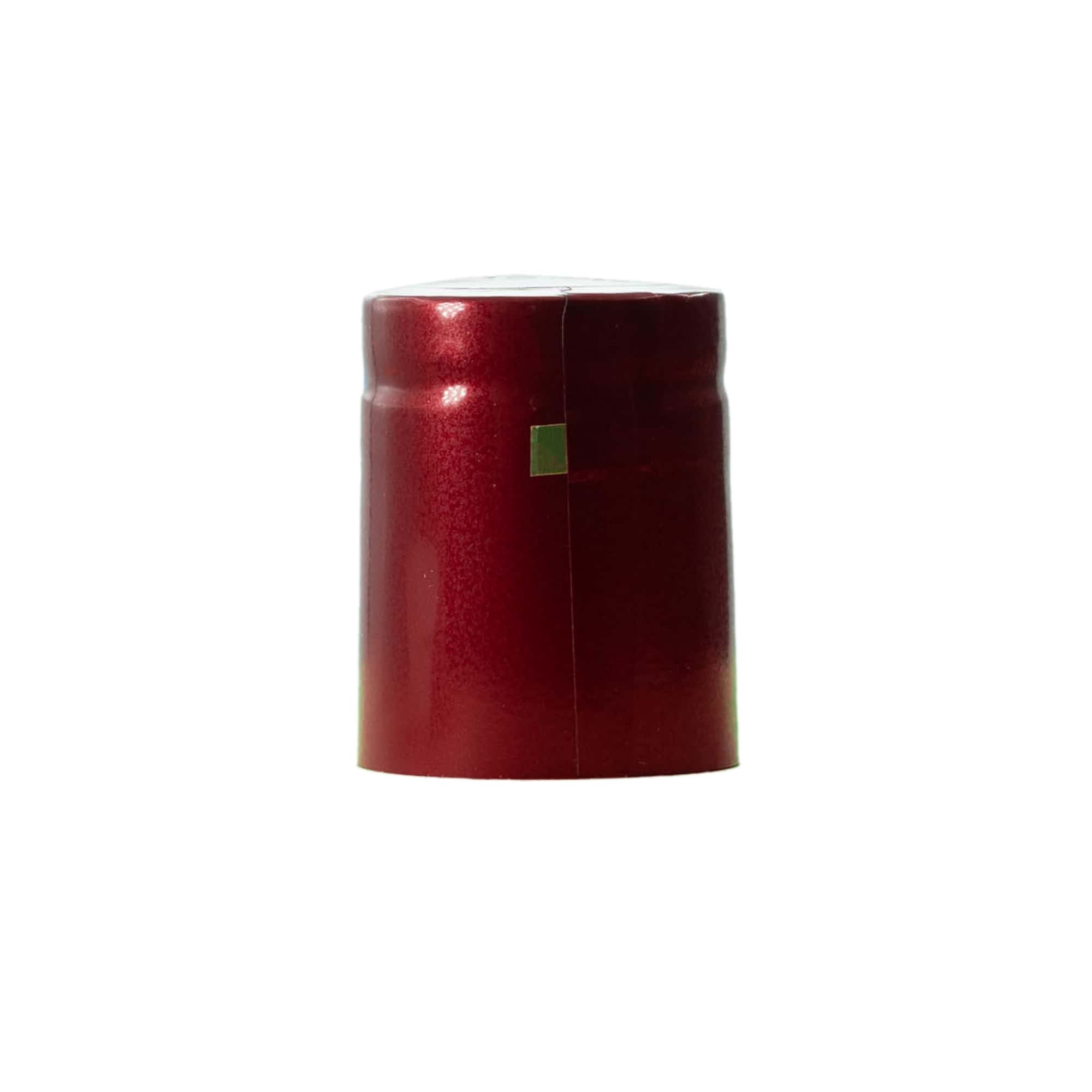 Skrumpekapsel 32x41, PVC-plast, vinrød