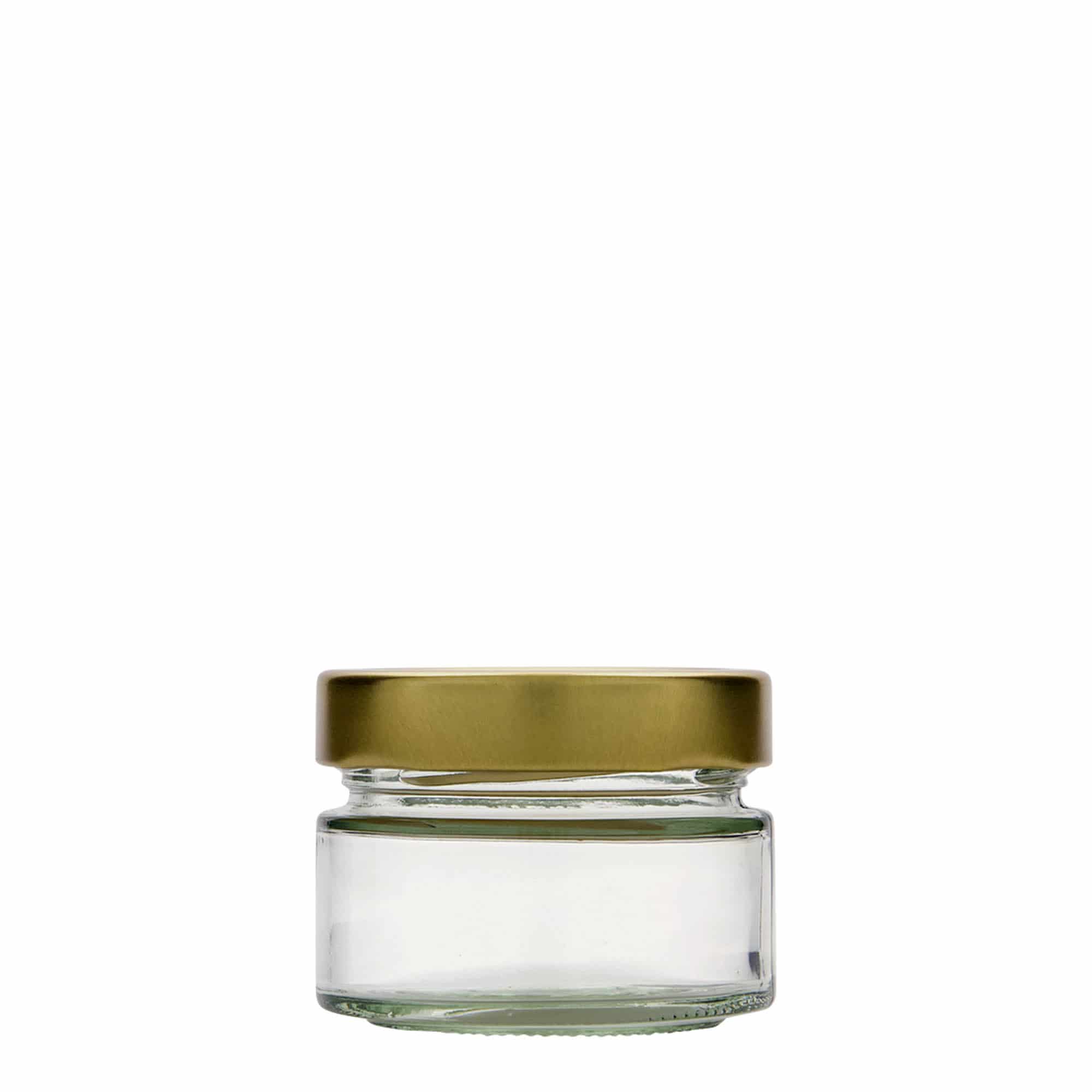 130 ml rundt glas 'Aurora', åbning: Deep-Twist-Off (DTO 66)