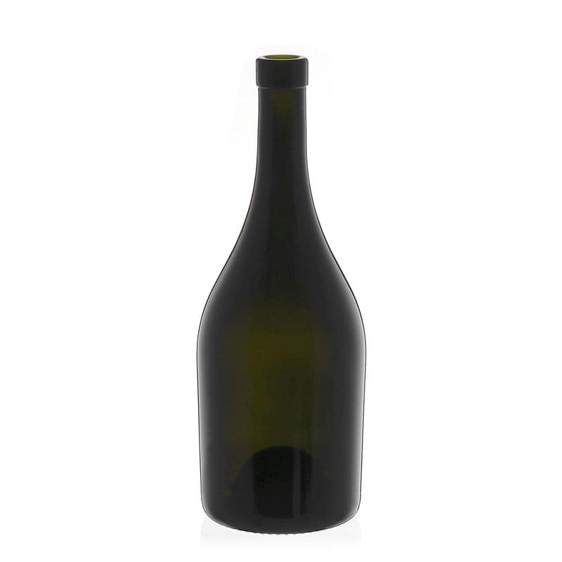 750 ml vinflaske 'Exclusive', antikgrøn, åbning: Kork