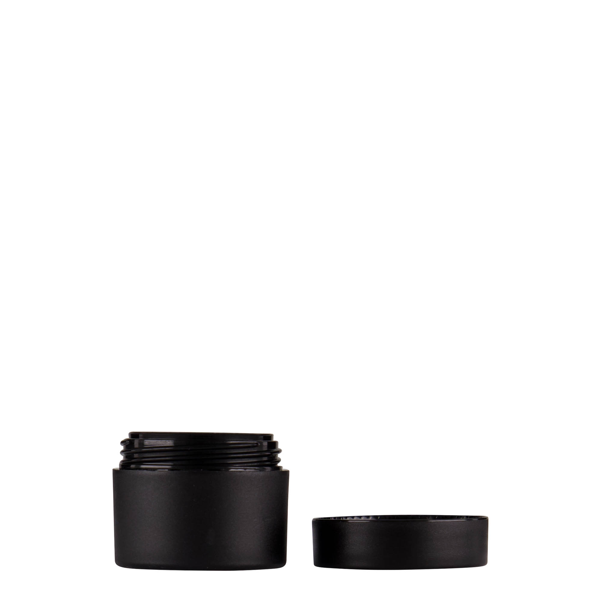 5 ml plastikdåse »Antonella«, PP, sort, åbning: skruelåg