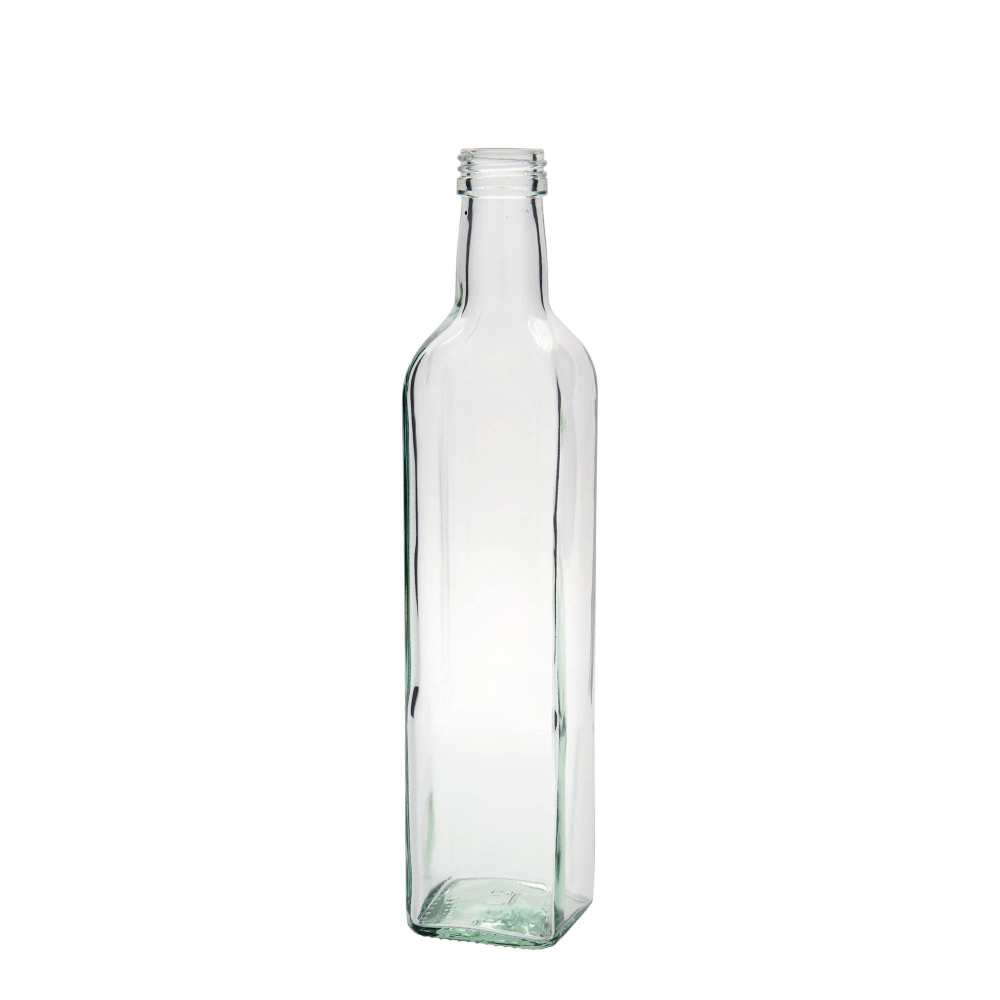500 ml glasflaske »Marasca«, firkantet, åbning: PP 31,5
