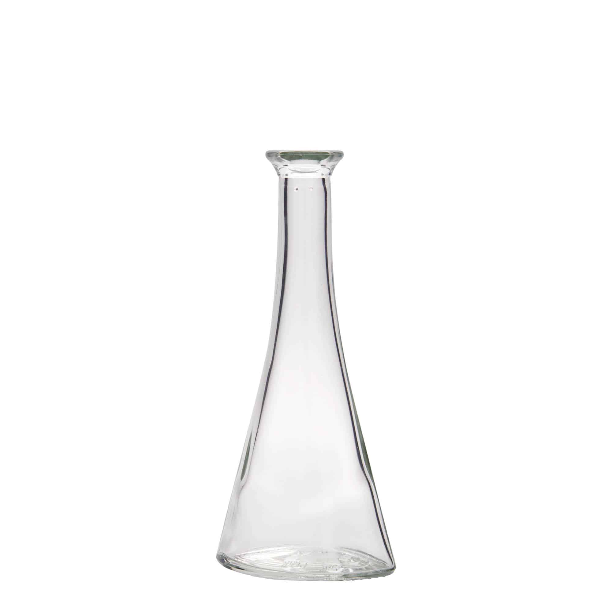 100 ml glasflaske 'Veronica', halvrund, åbning: Kork