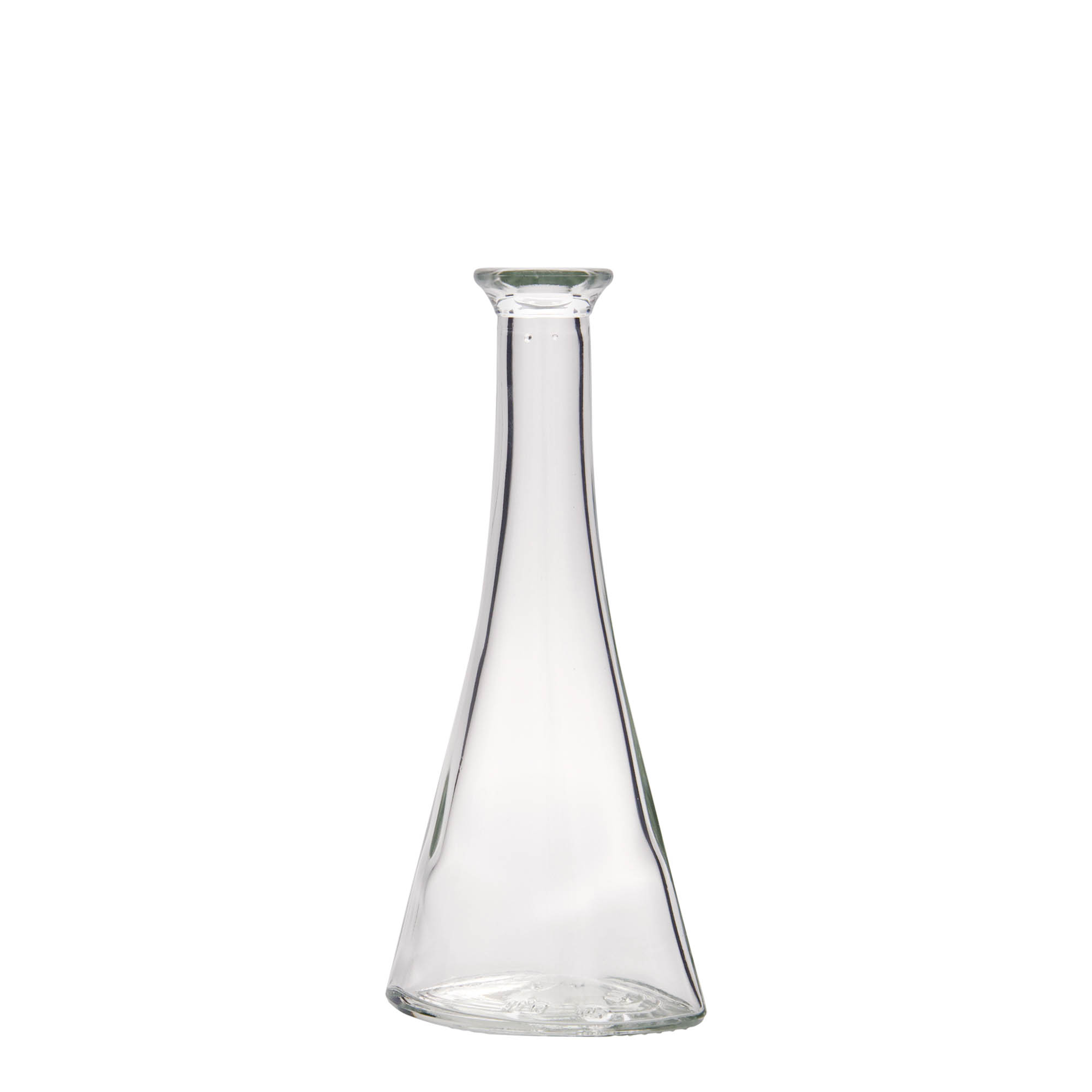 100 ml glasflaske 'Veronica', halvrund, åbning: kork