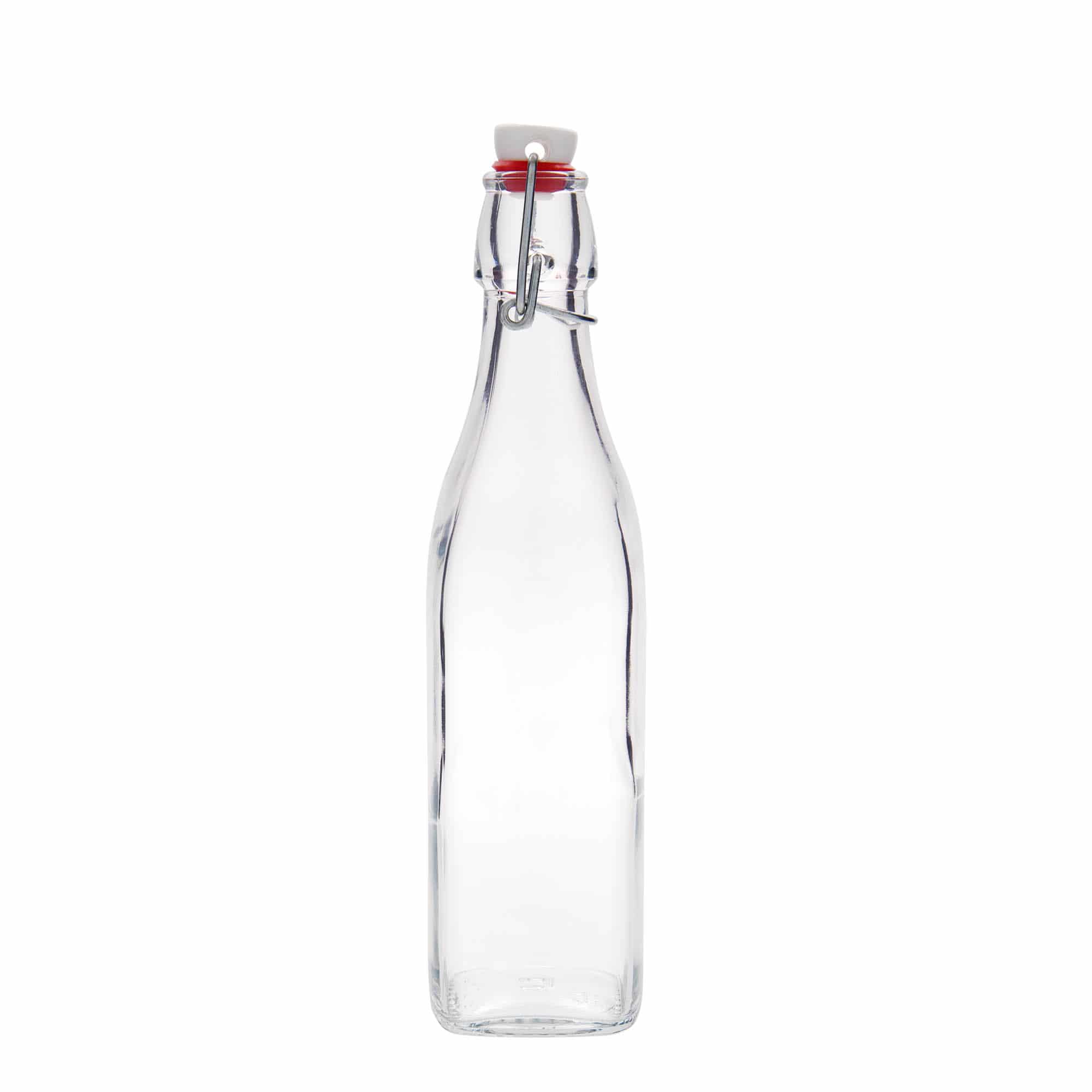 500 ml glasflaske 'Swing', kvadratisk, åbning: Patentlåg