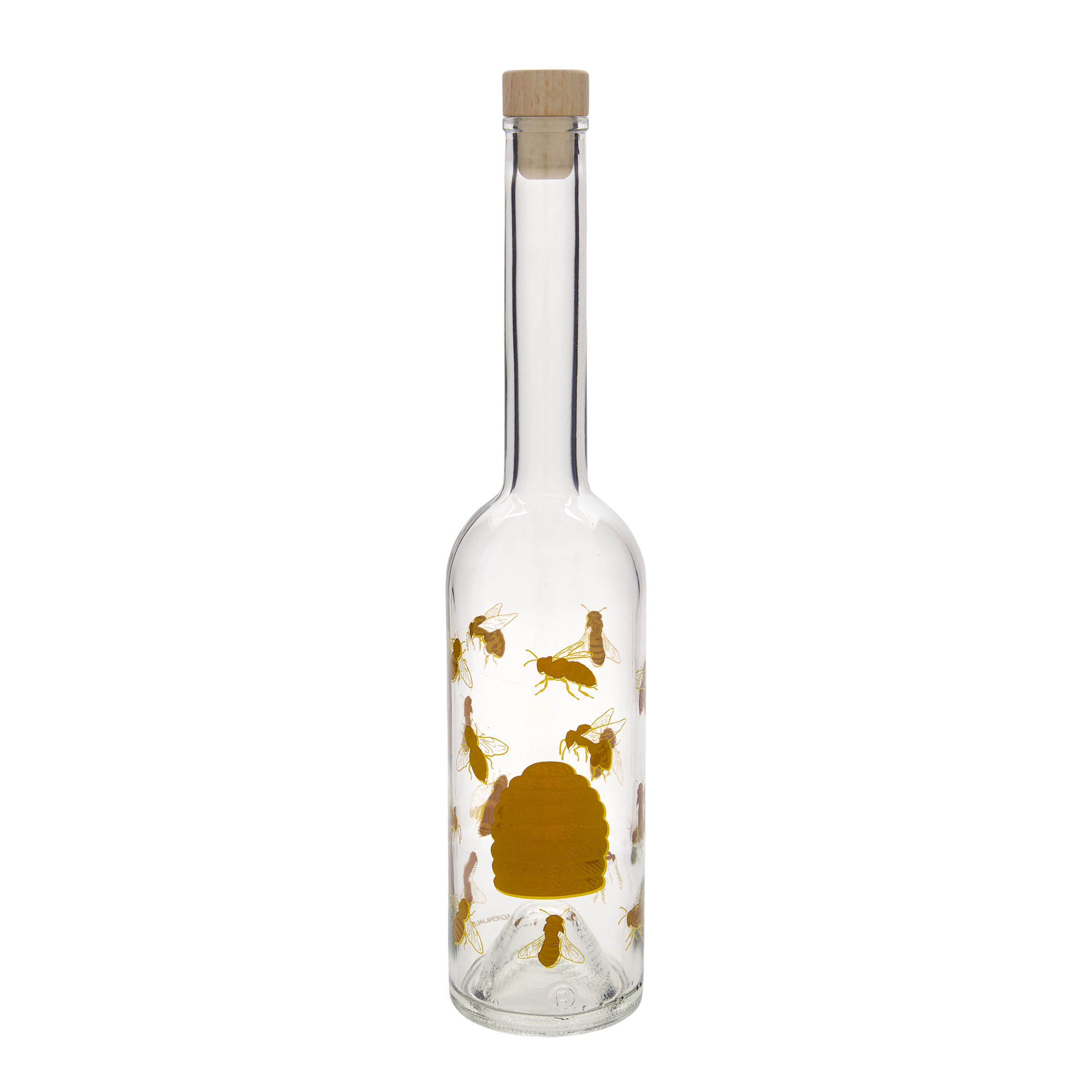 500 ml glasflaske 'Opera', motiv: bier, åbning: kork