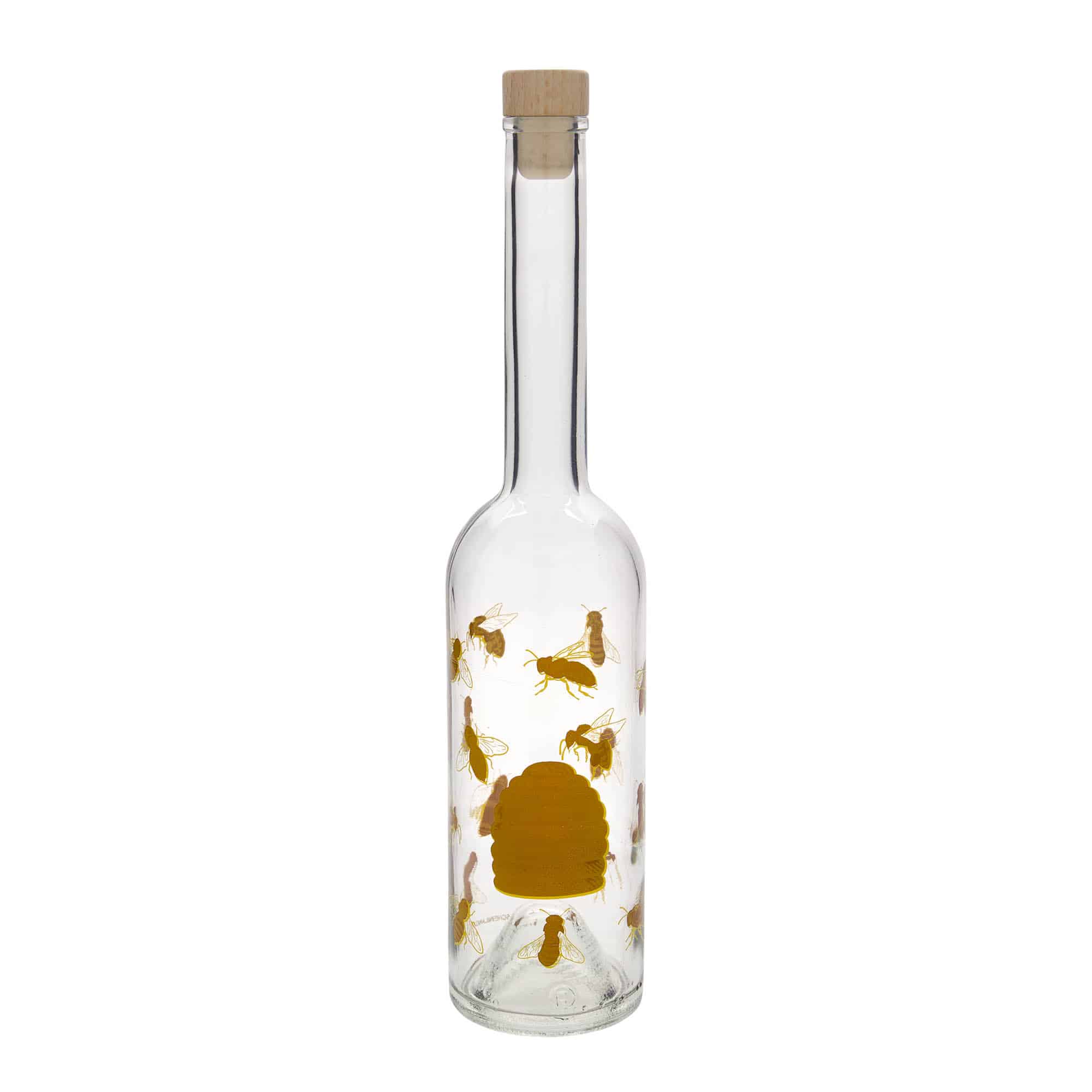 500 ml glasflaske 'Opera', motiv: bier, åbning: kork