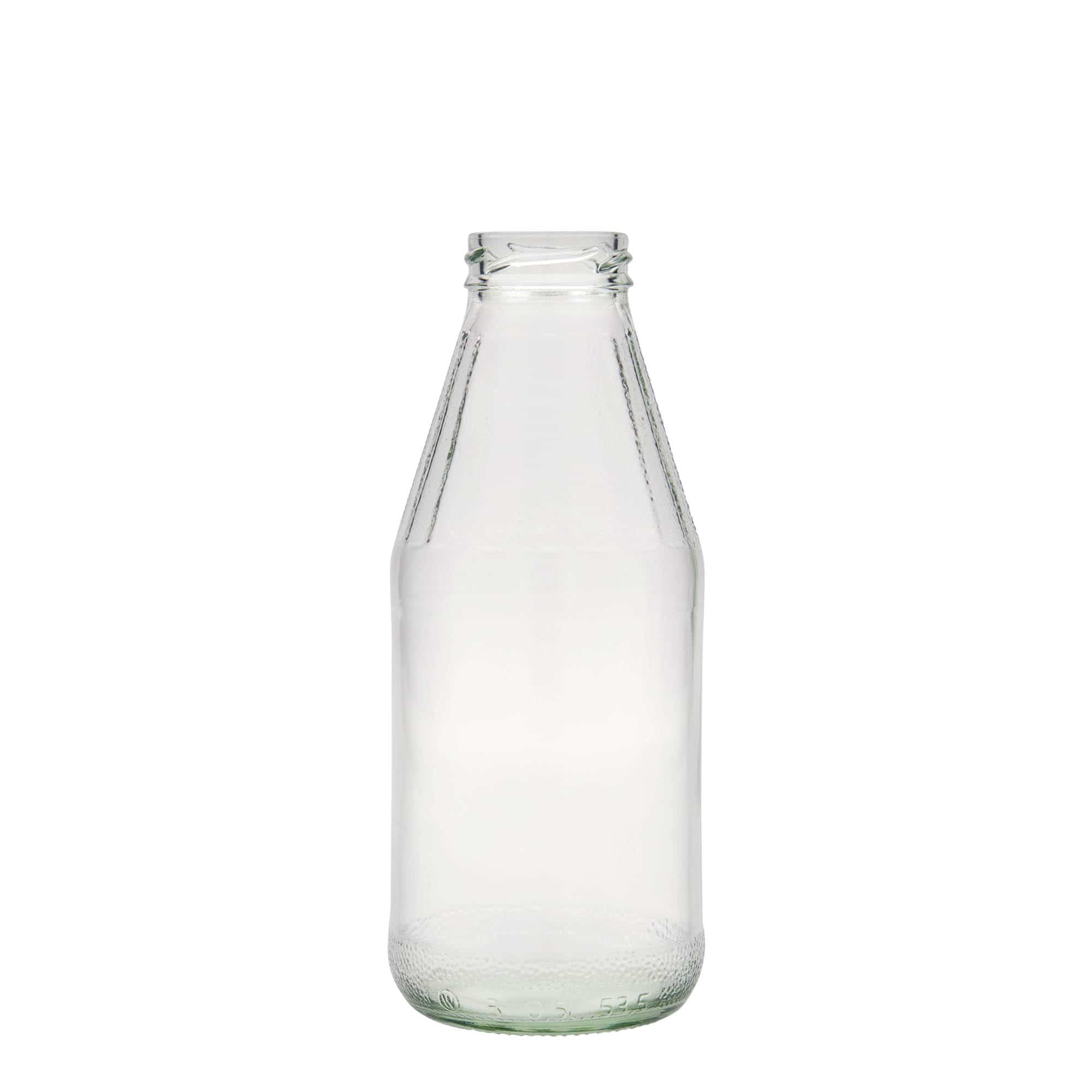 500 ml bredhalset universalflaske, glas, åbning: Twist-off (TO 43) 500 ml bredhalset universalflaske, glas, åbning: Twist-off (TO 43)